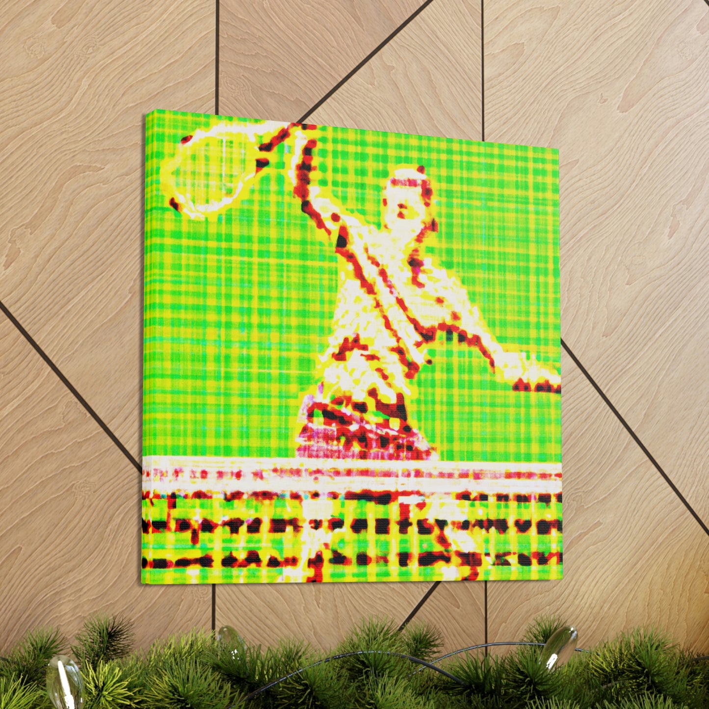 Tennis Pointillist Piece - Canvas