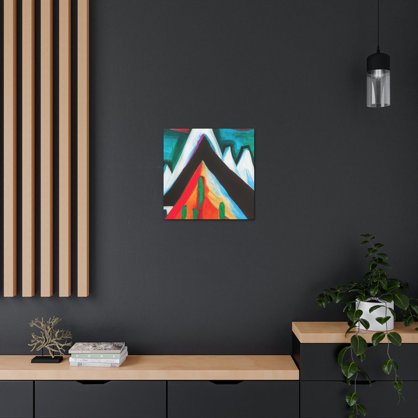 Mountain Abstract Expressionism - Canvas