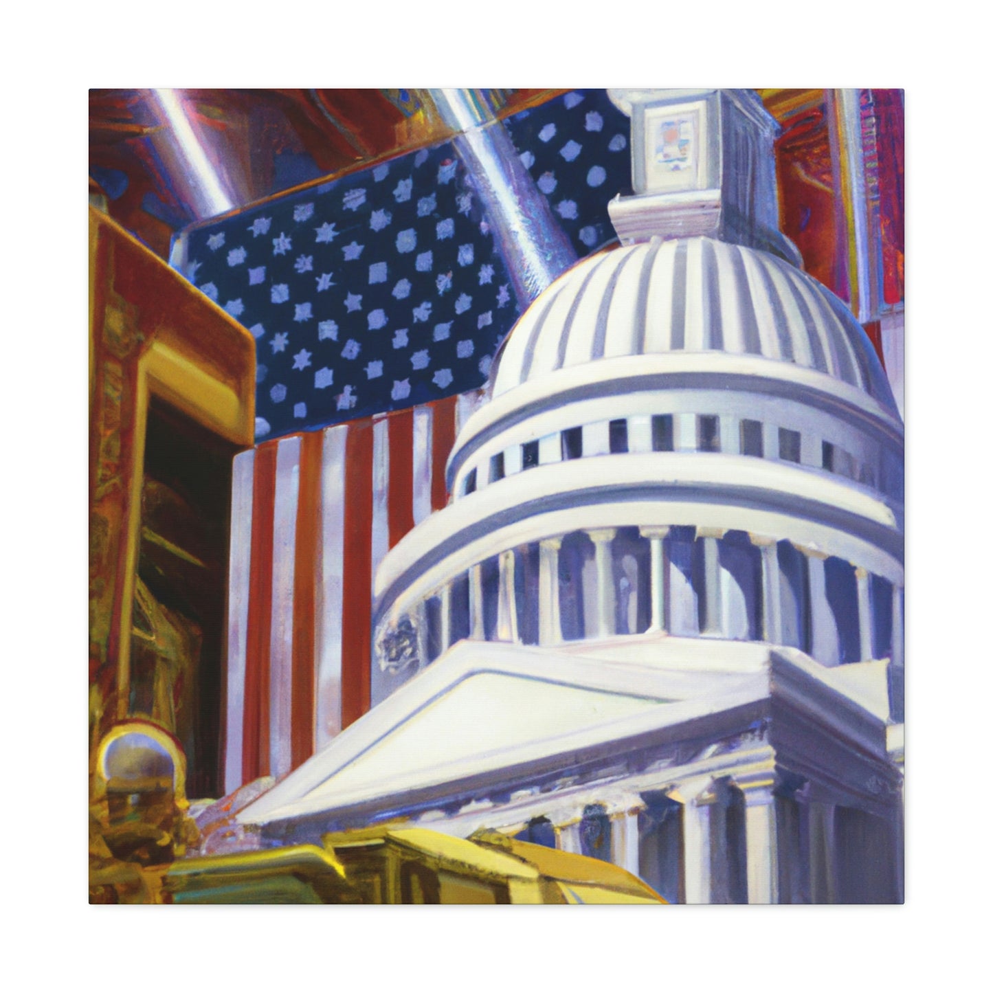 "Independence Hall Triumphant" - Canvas