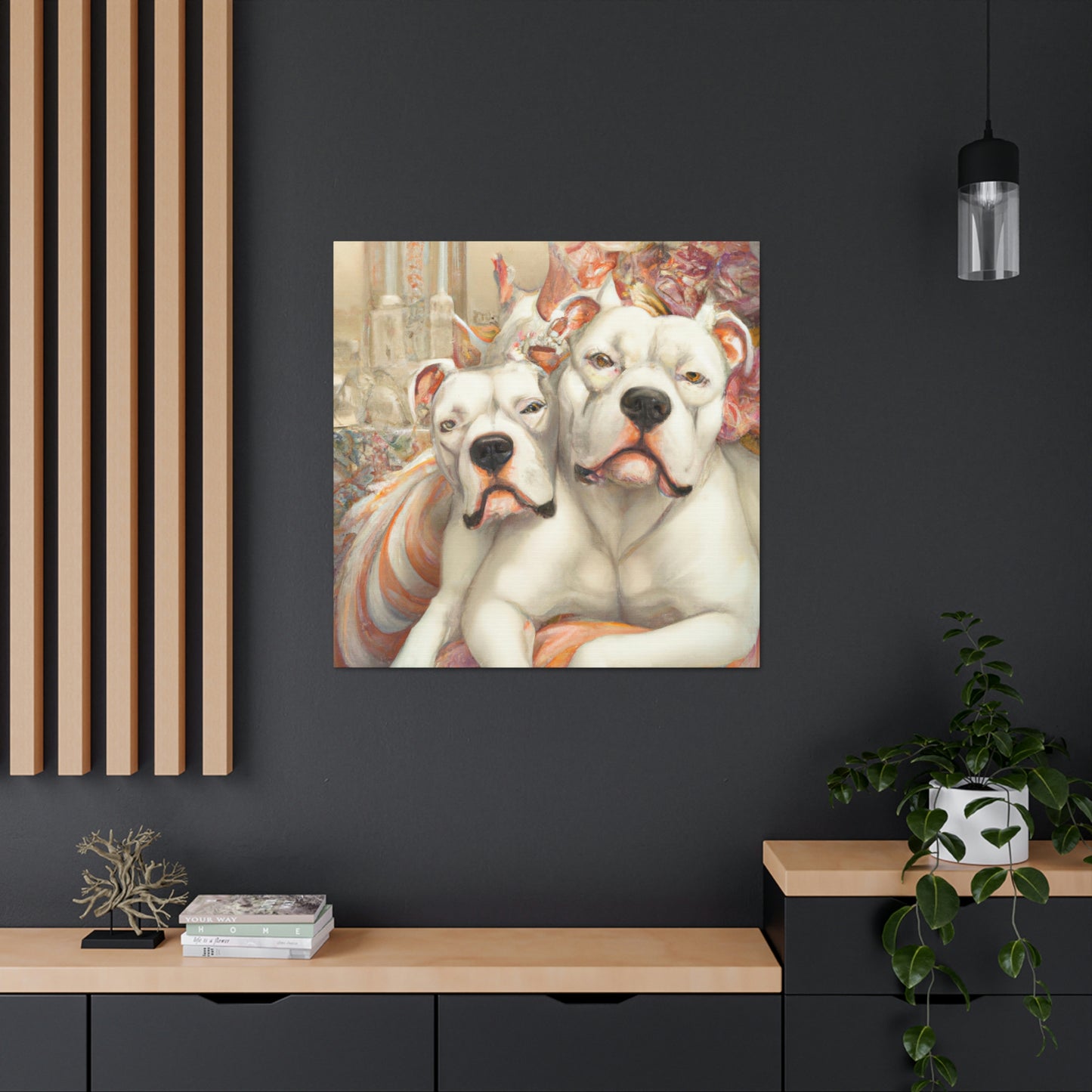 "American Bulldog Glamour". - Canvas