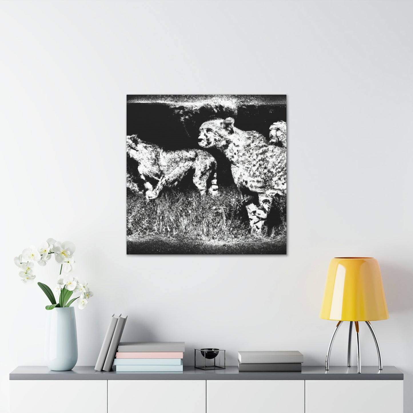 Cheetah in Abstract Form - Canvas