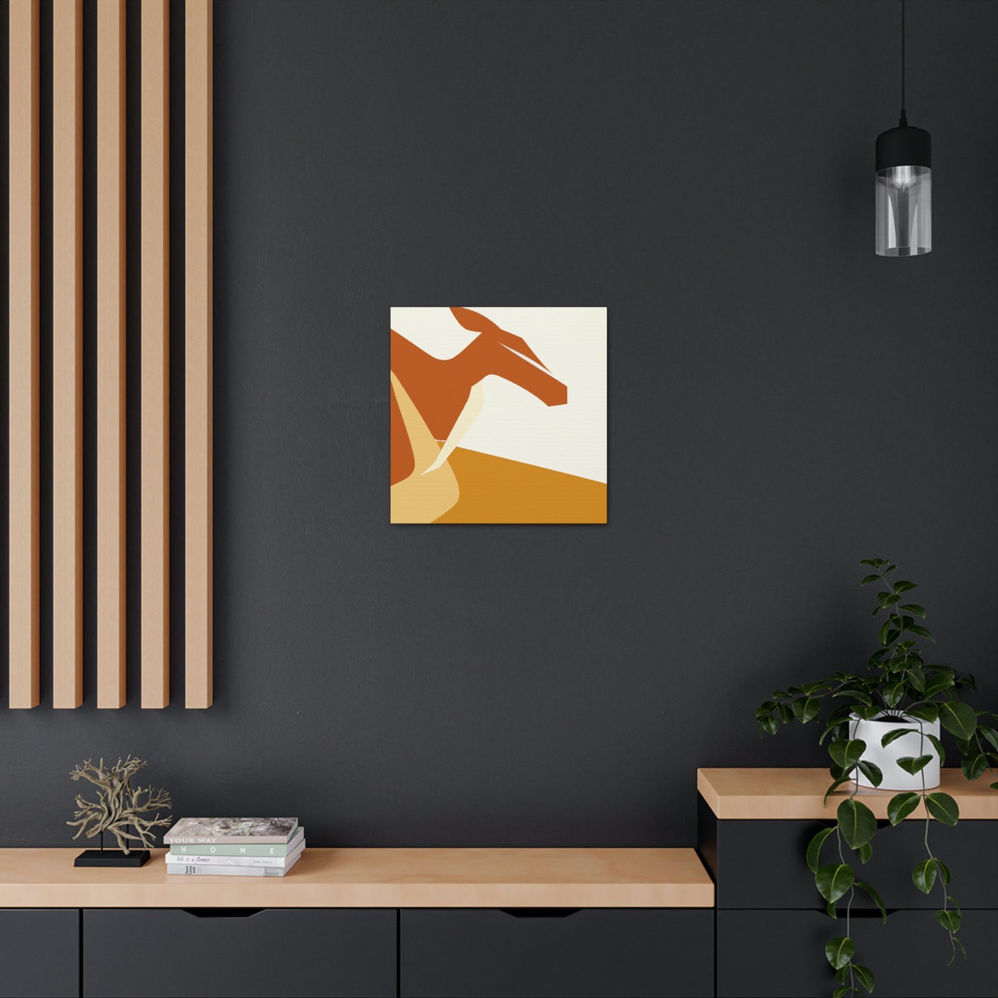 Kangaroo in Reflection - Canvas