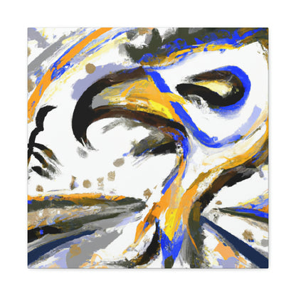 "Hawk in Flight Abstraction" - Canvas