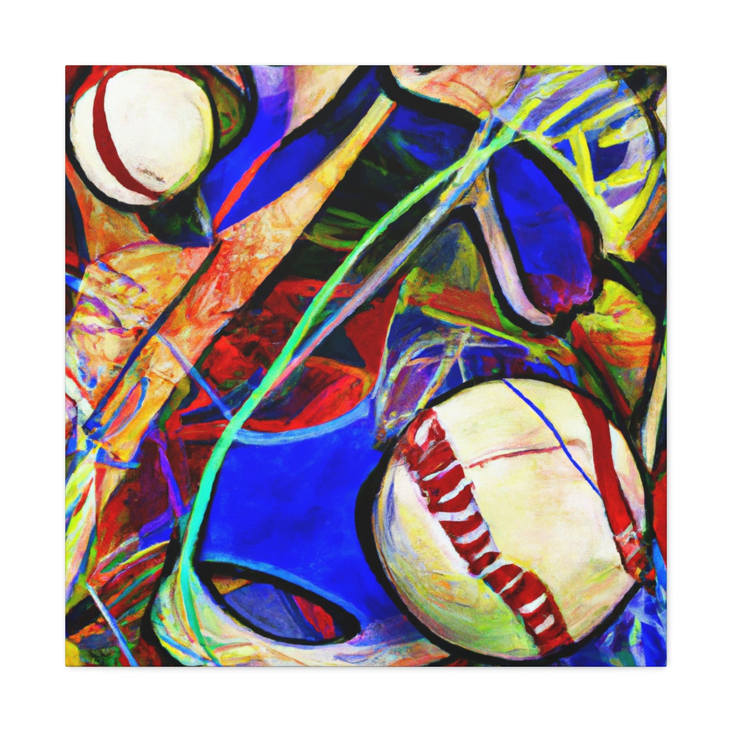 "Baseball: Expressionist Vision" - Canvas