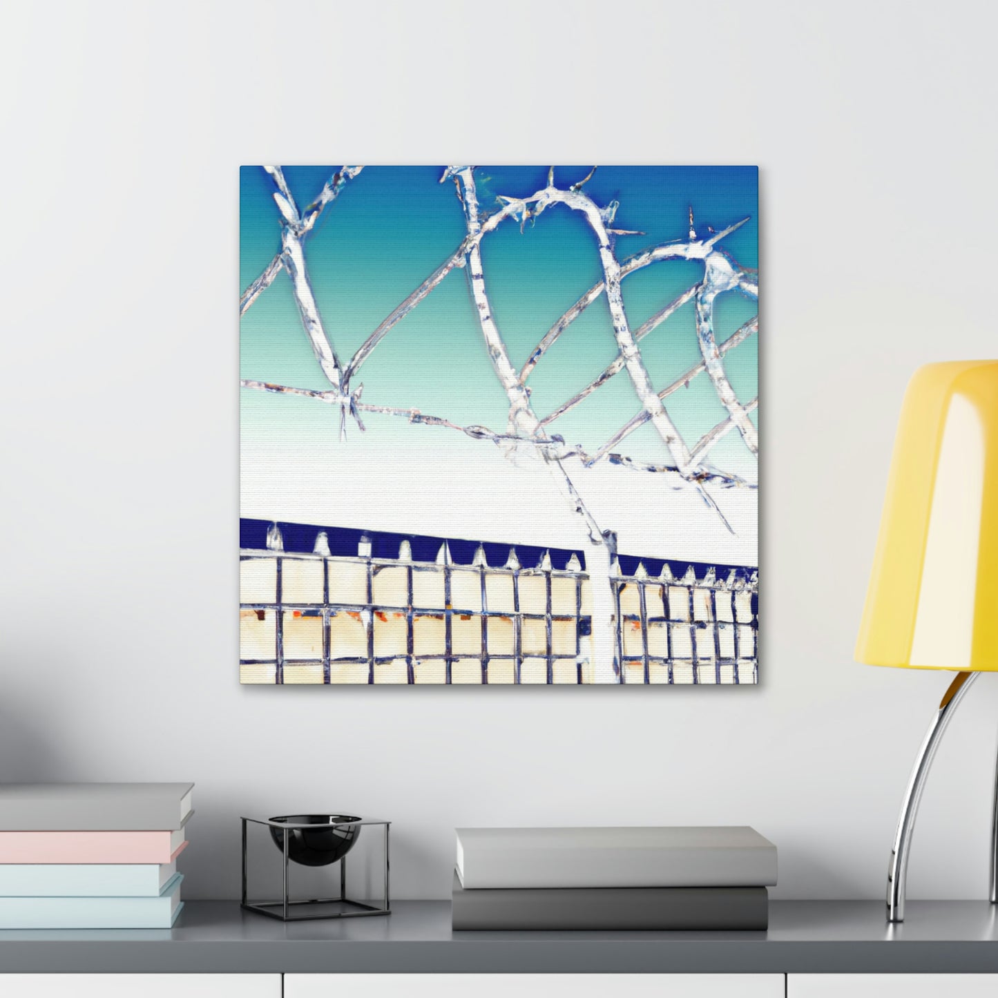 "Electric Barbed Ballet." - Canvas