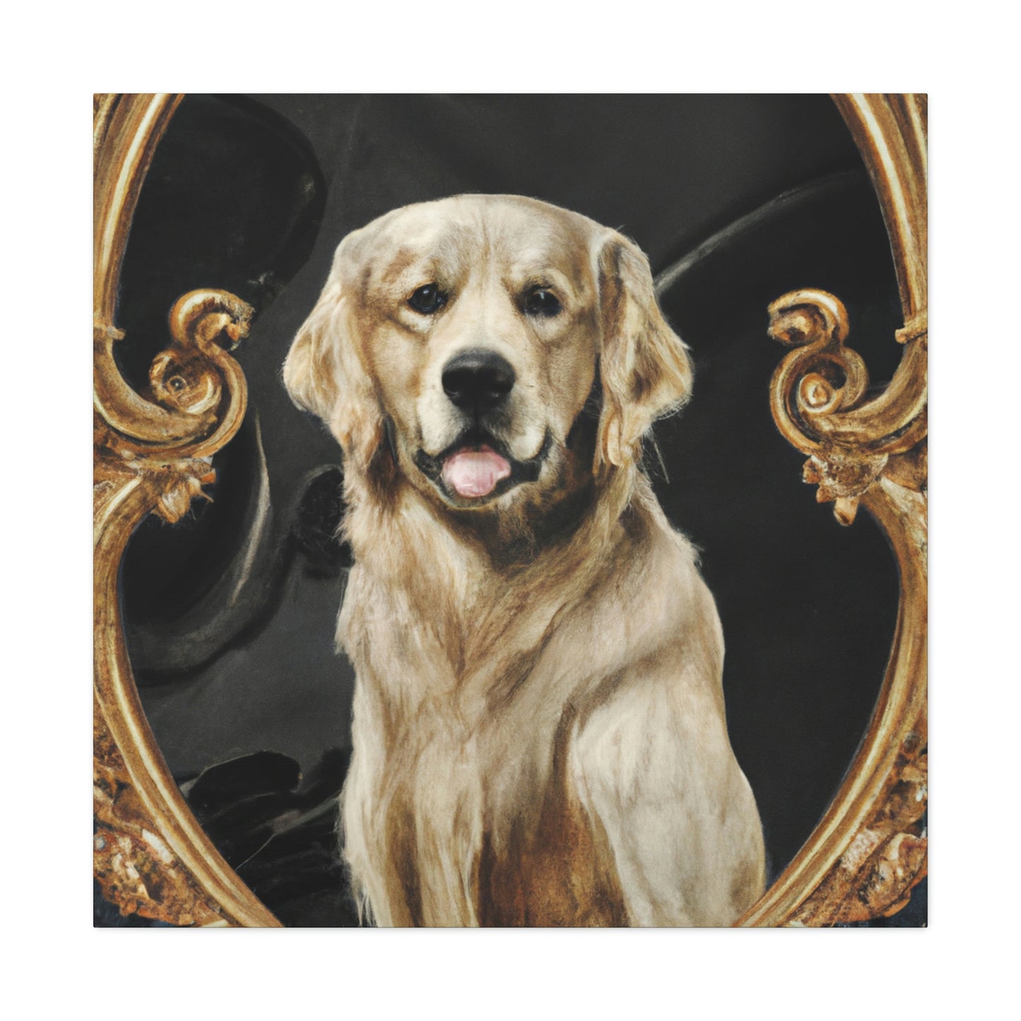 A Golden Retriever Reflection - Canvas