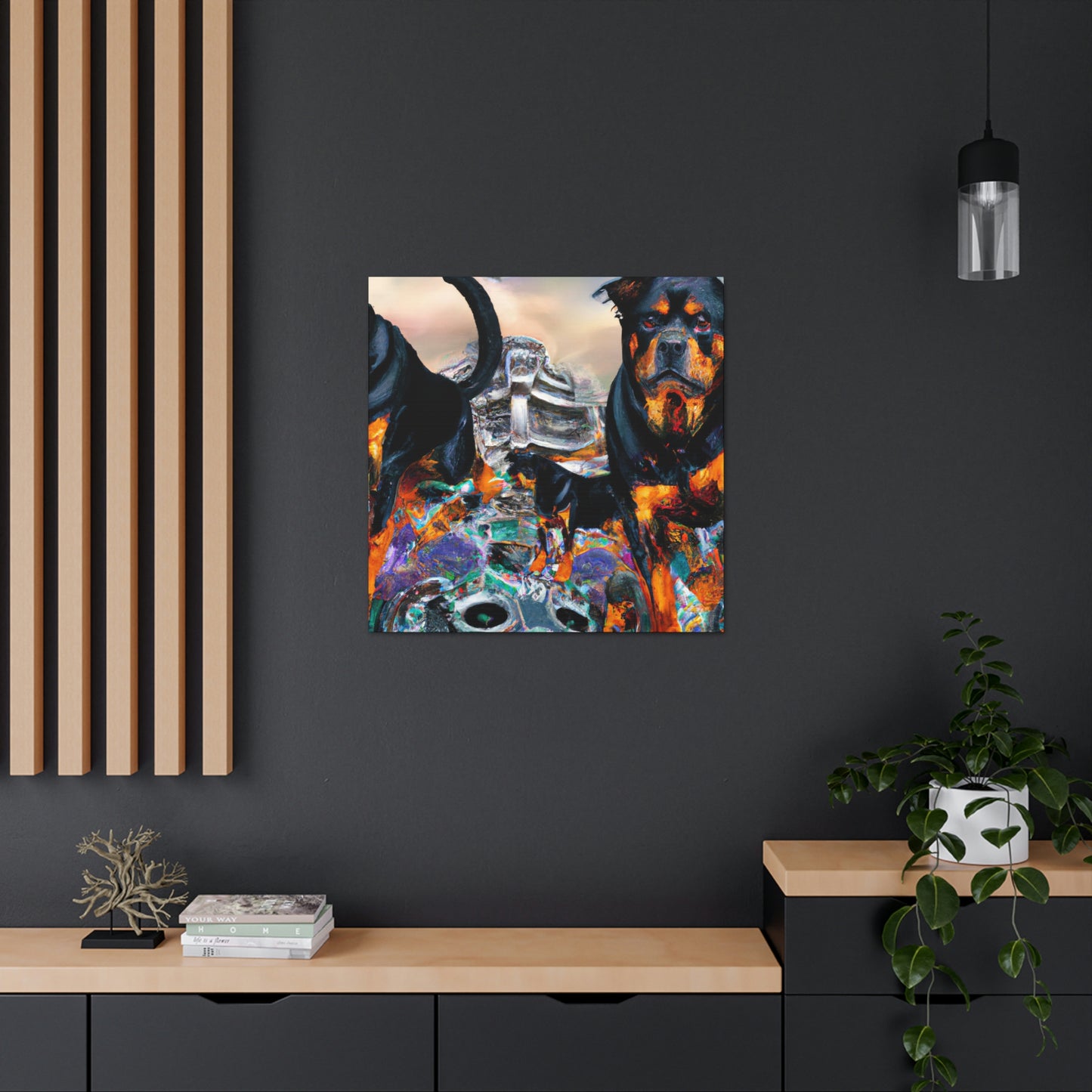 Rottweiler in Baroque - Canvas