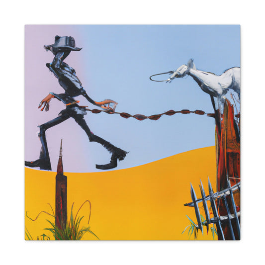 Barbed Dreams Fence - Canvas