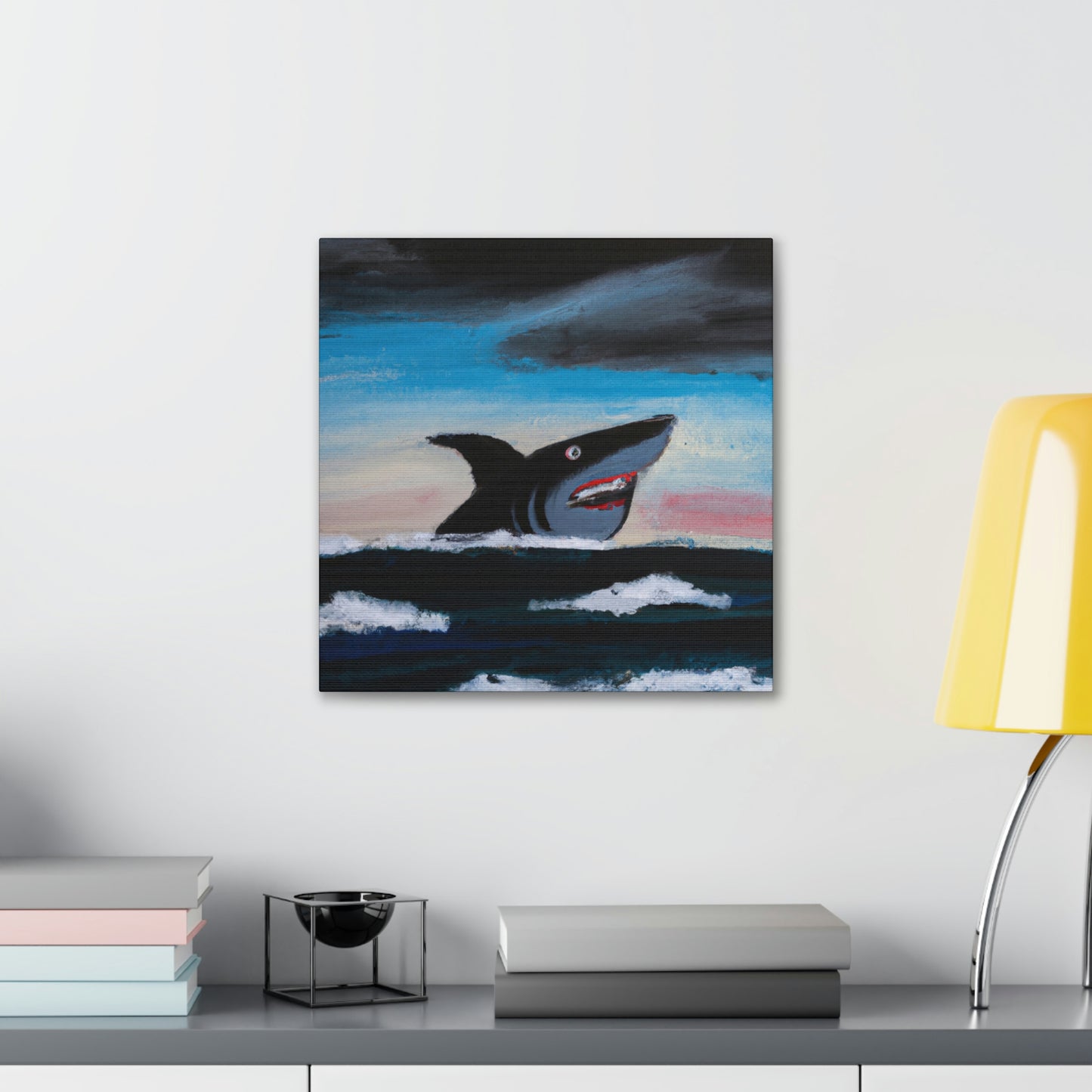 Shark in Abstract Vision - Canvas