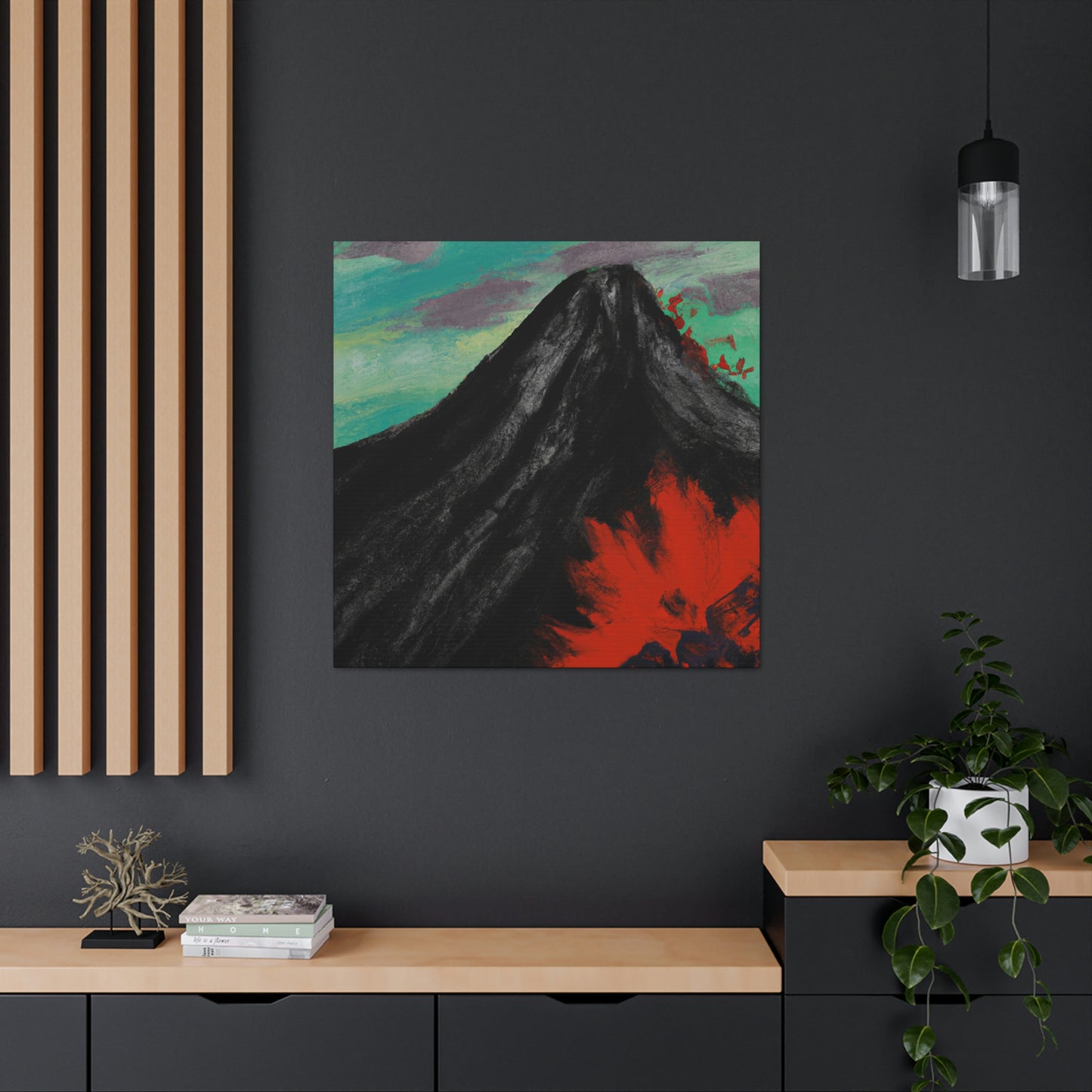 Volcano in Eruption - Canvas