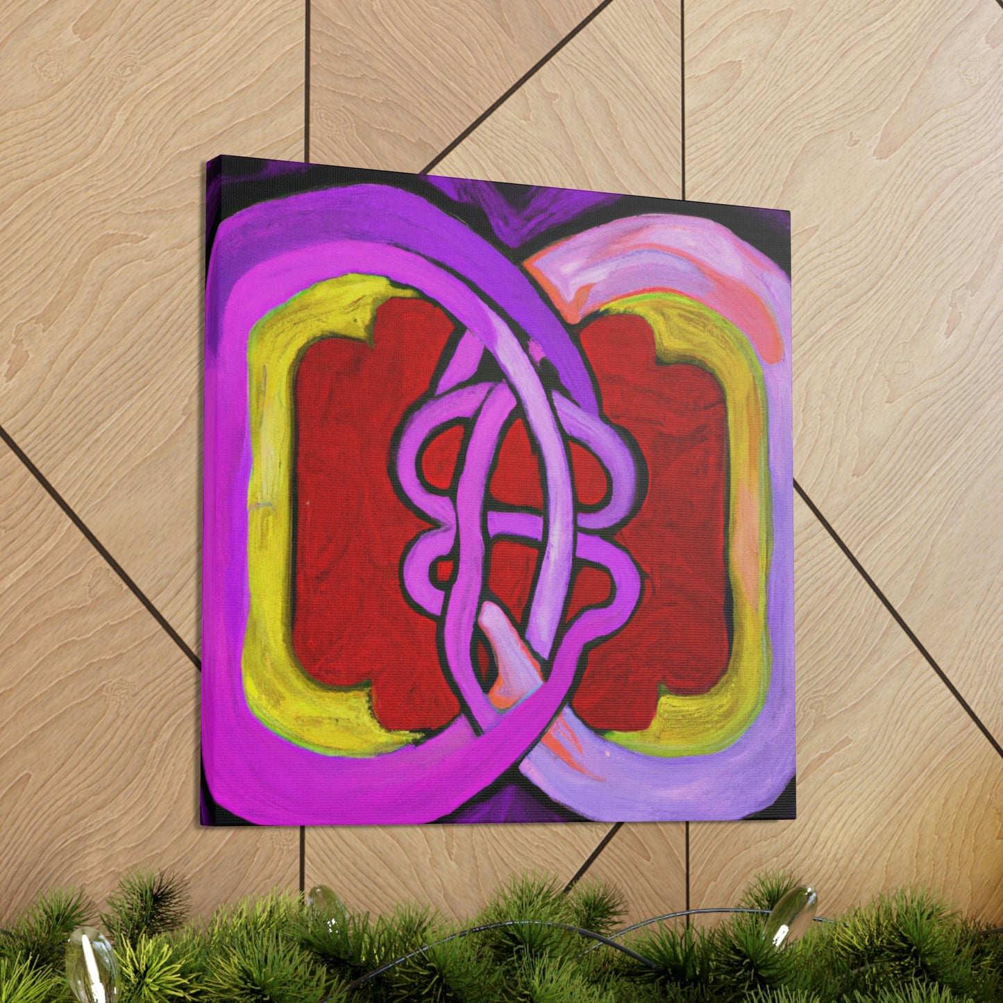 Two Hearts Interlocked - Canvas