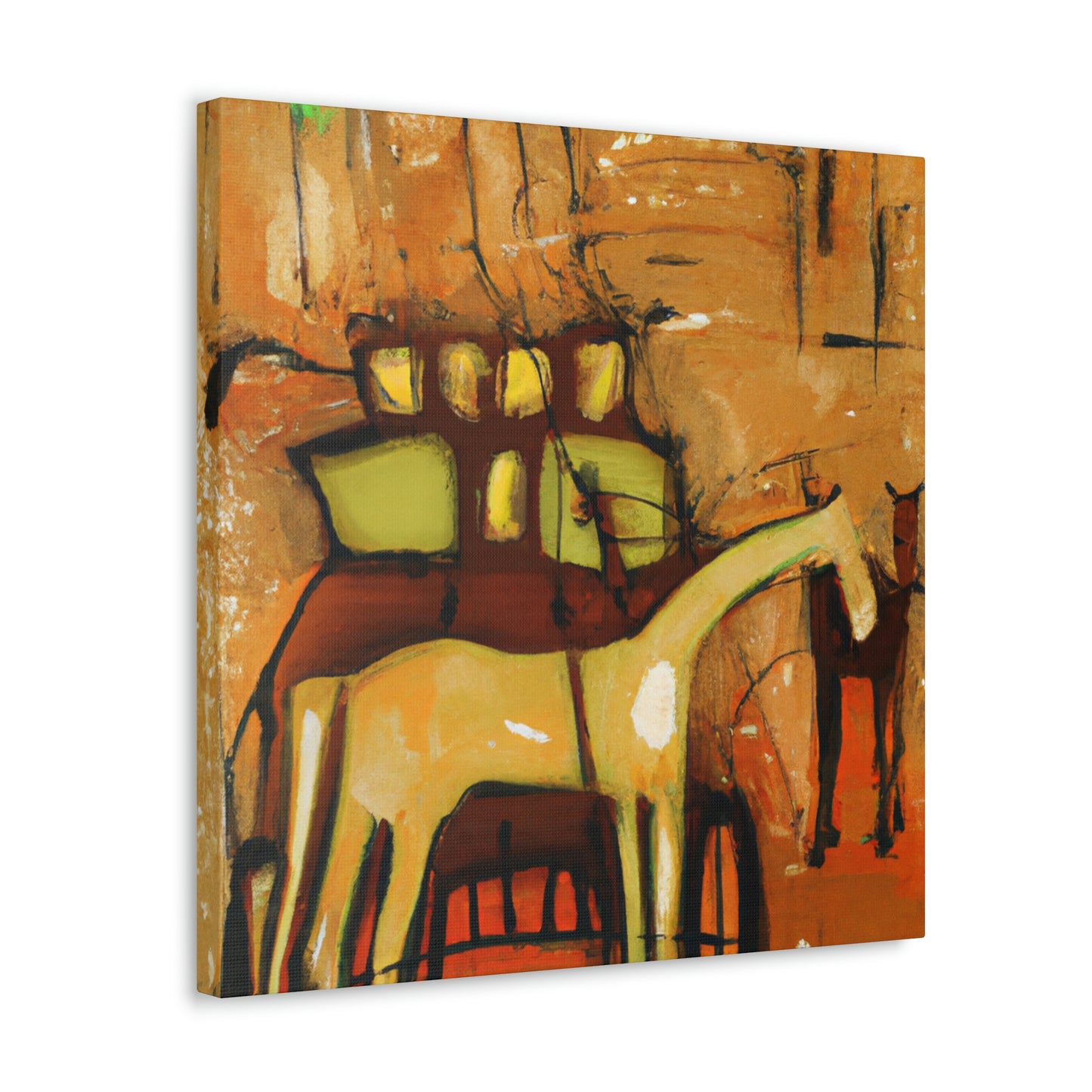 "Horse and Carriage Dawn" - Canvas