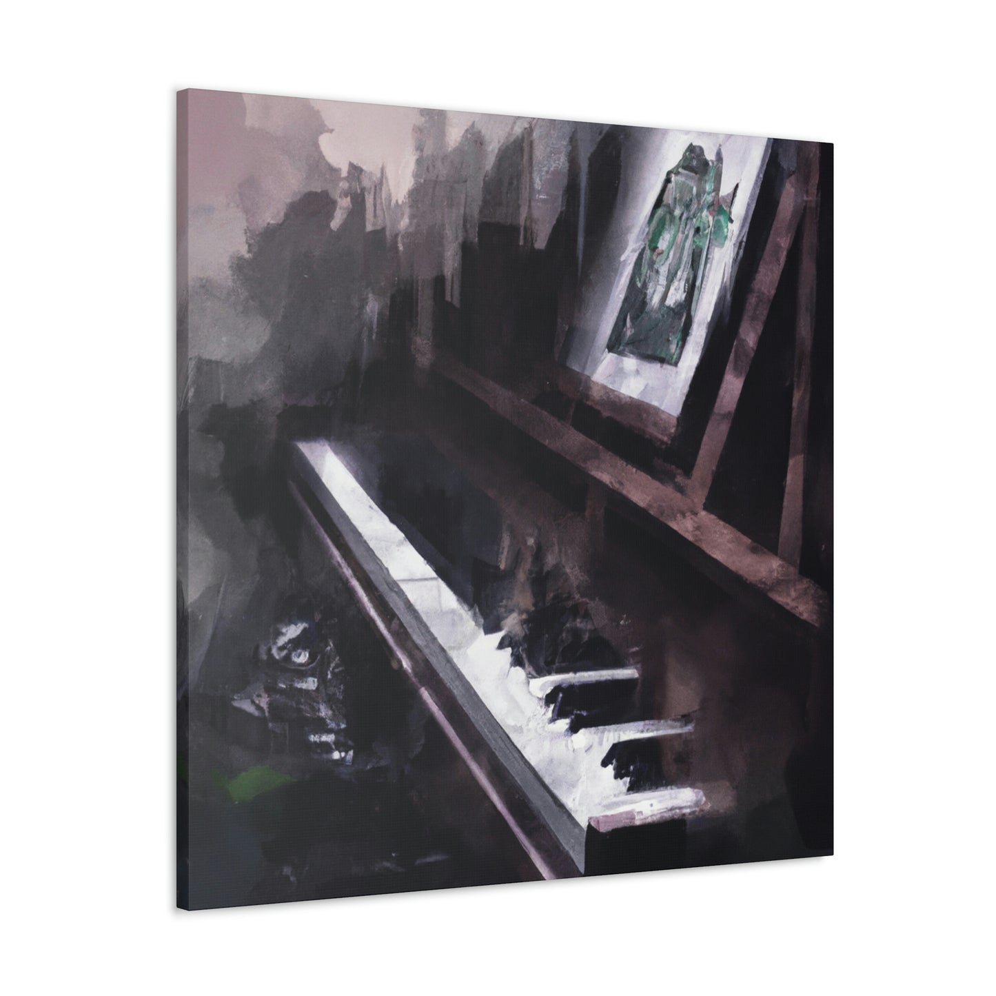 Piano in Reflection - Canvas