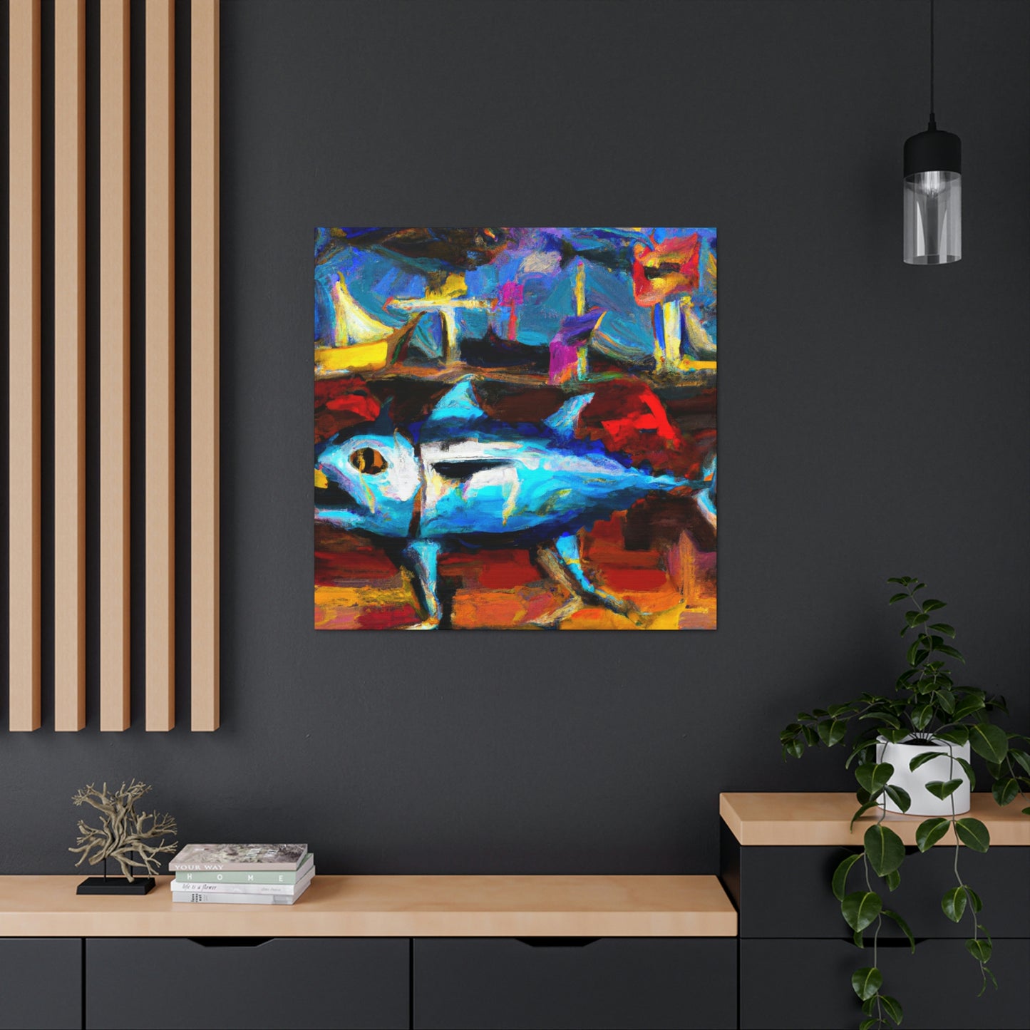 "Tuna: Expressionist Masterpiece" - Canvas