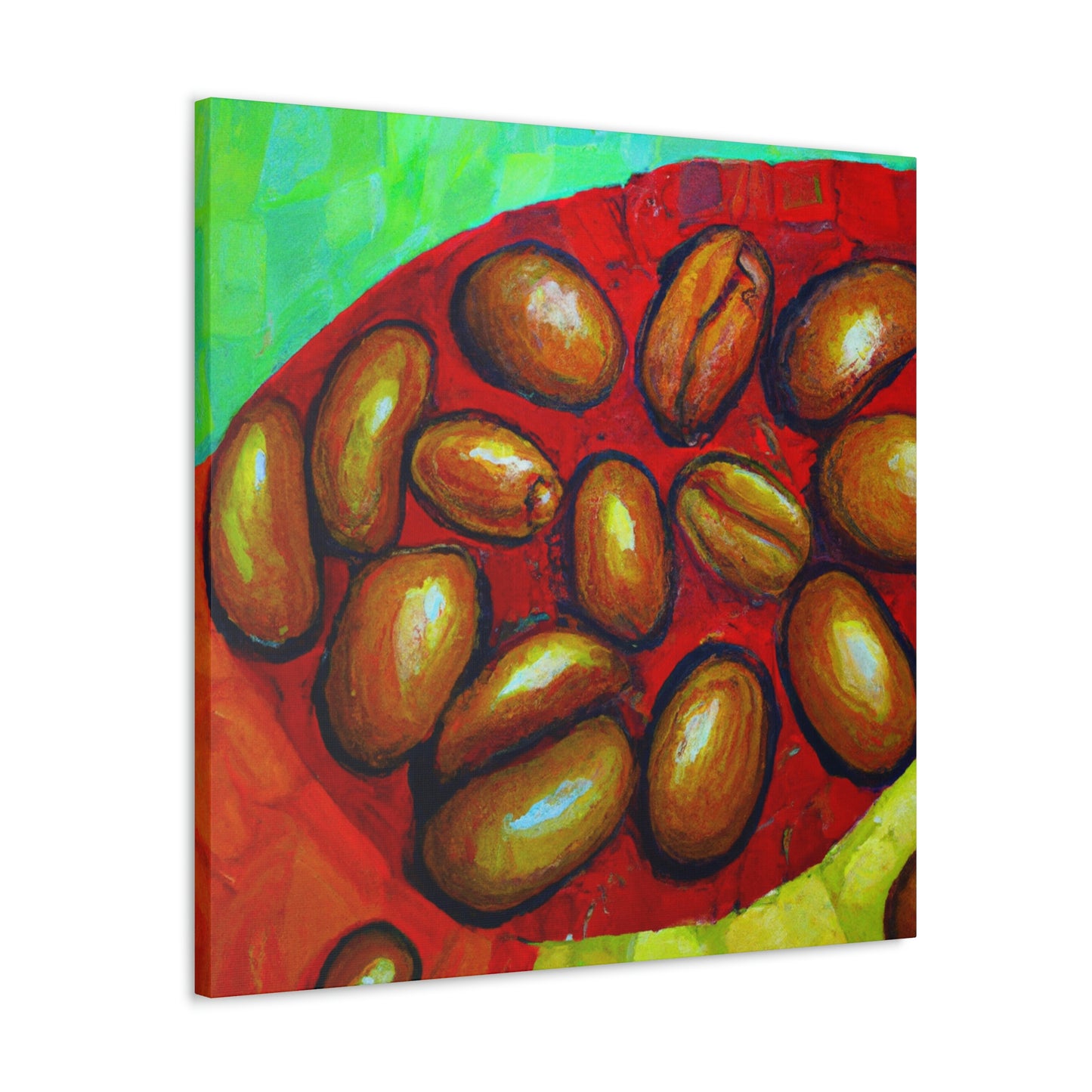 Coffee Beans in Color - Canvas