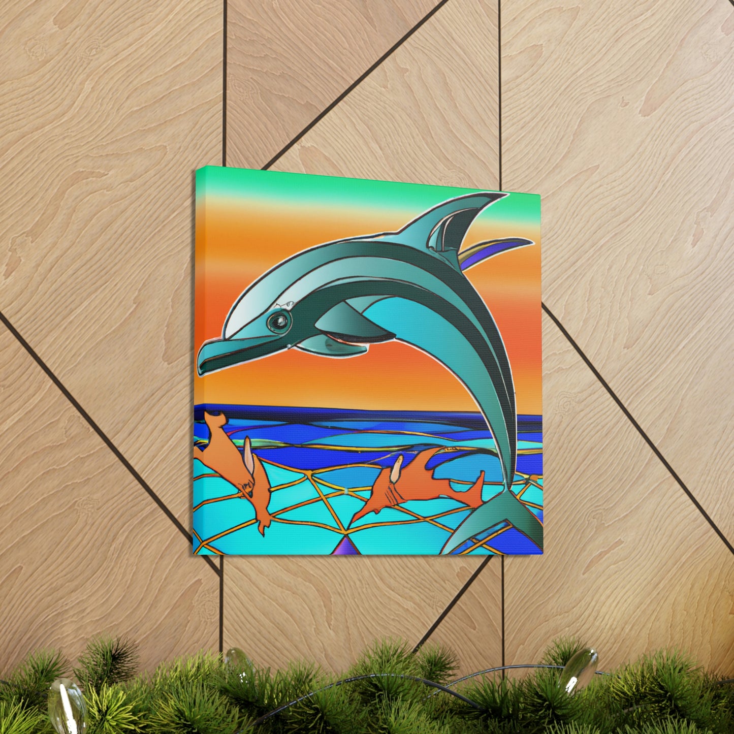 Gliding Dolphin Majesty - Canvas