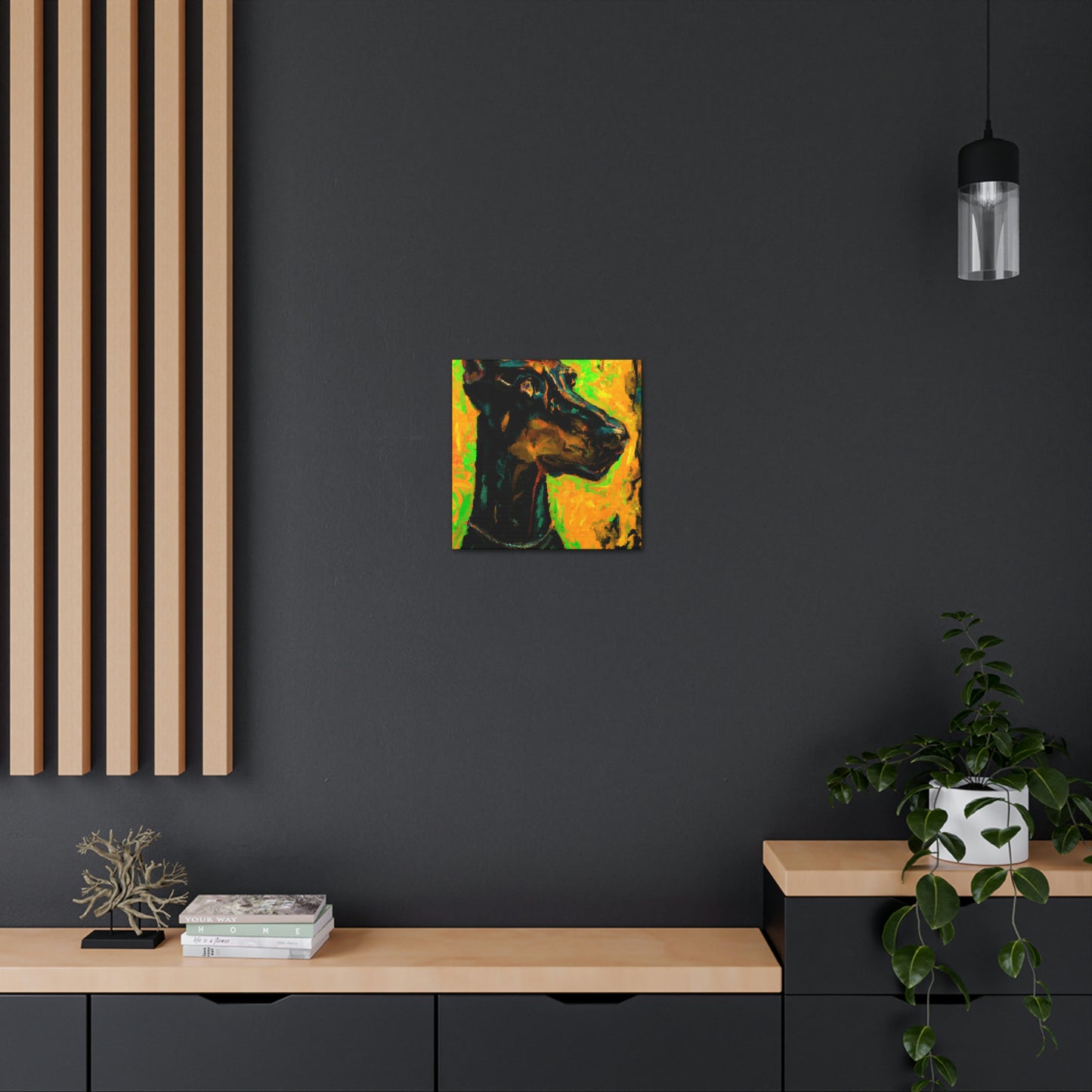 Doberman in Expressionism - Canvas