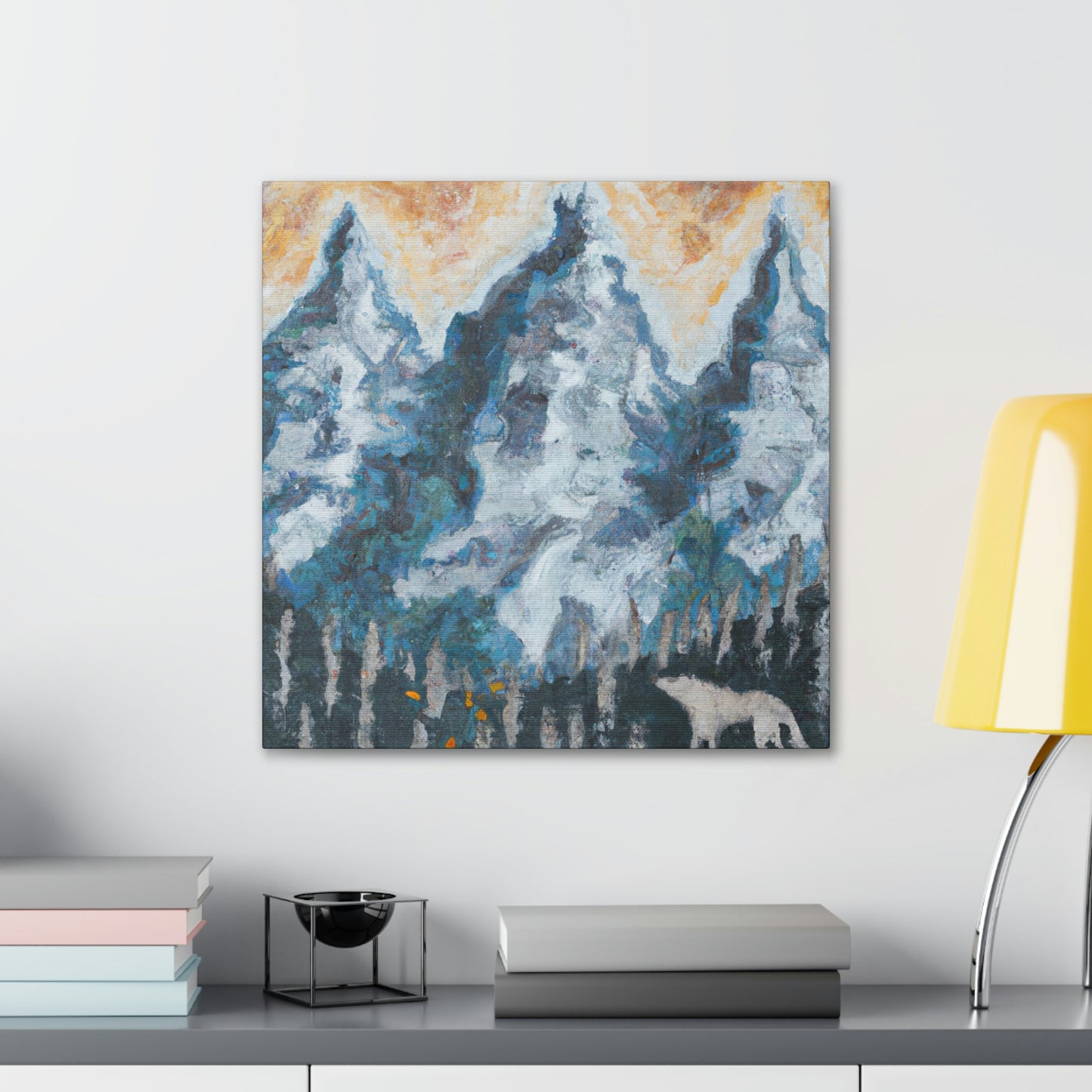 Wolf in the Woods - Canvas