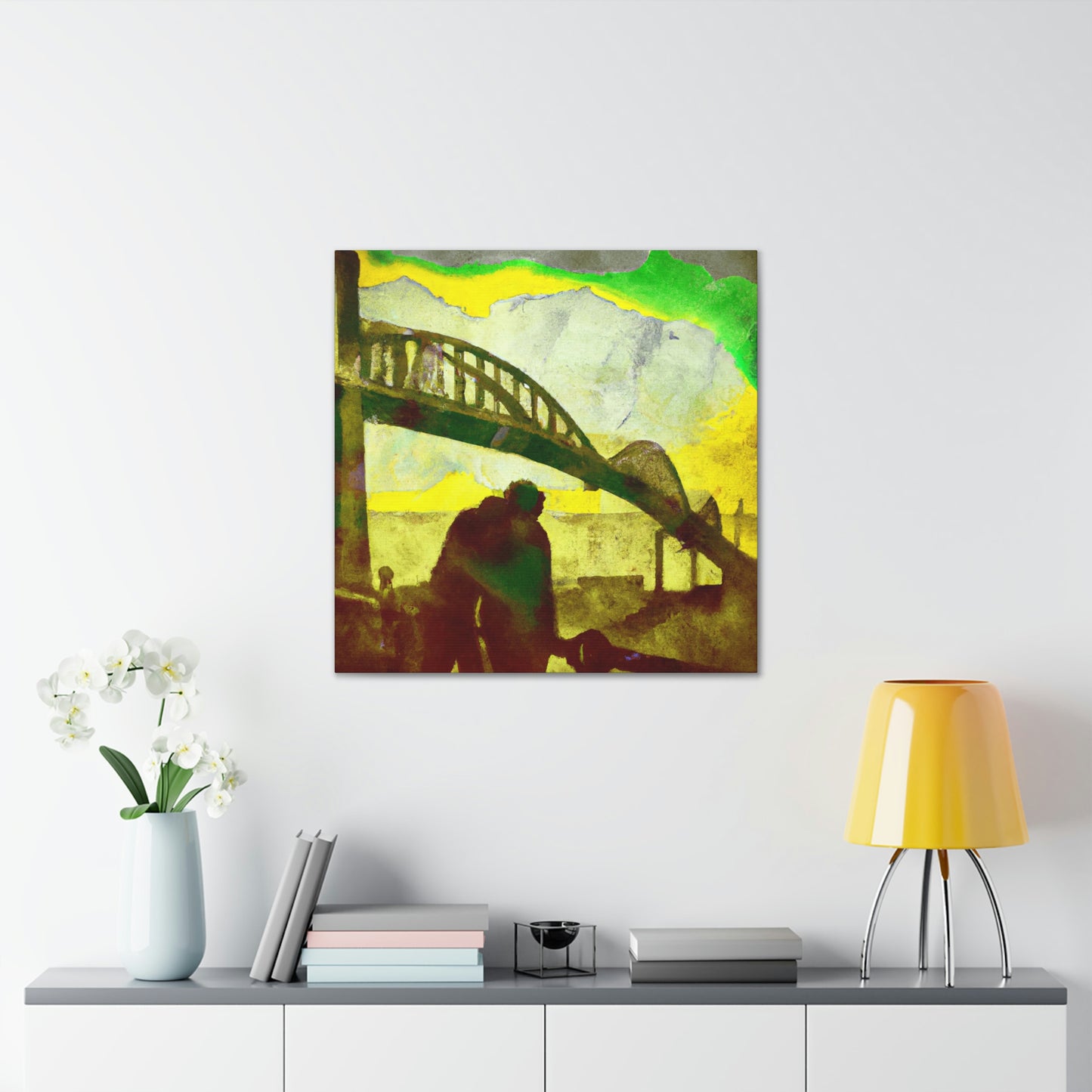 Love Bridge in Bloom - Canvas