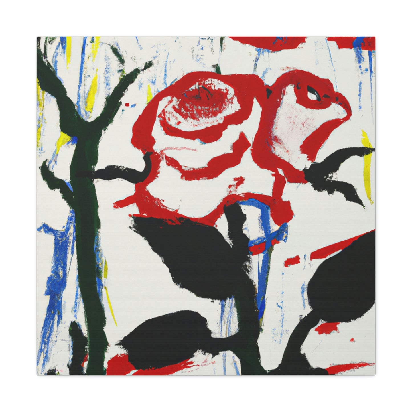 "Rose in Expressionism" - Canvas