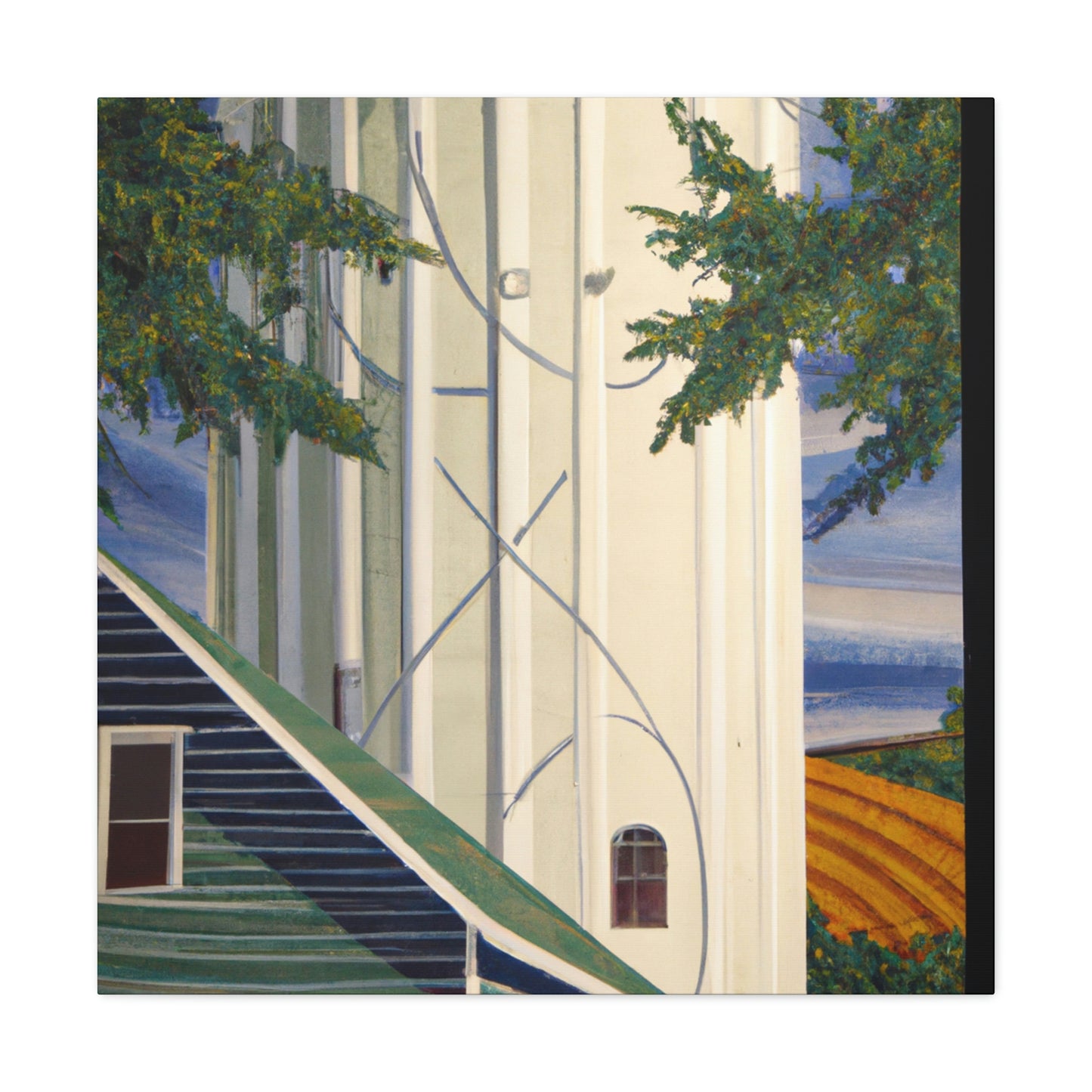 "Silo's Rustic Beauty" - Canvas