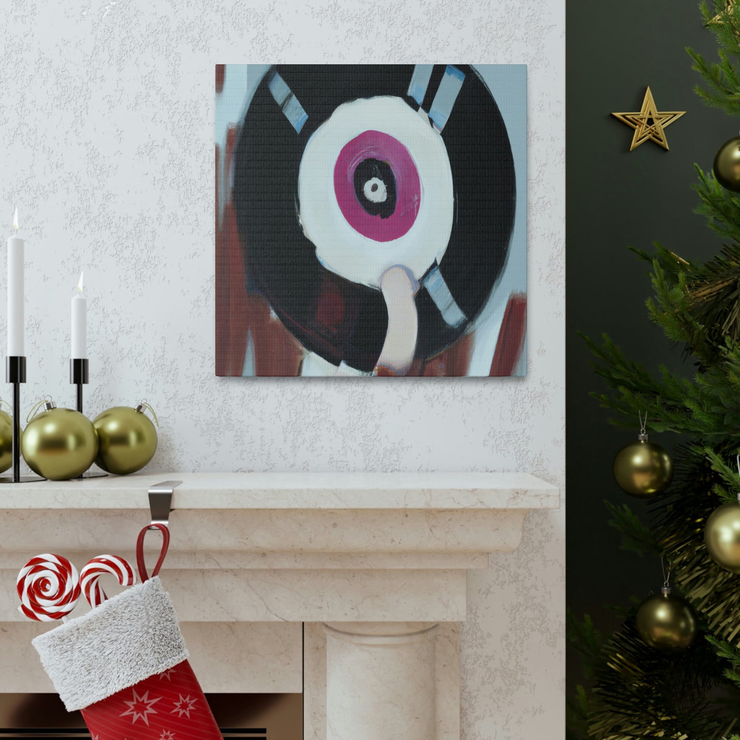 Vinyl Record Symphony. - Canvas