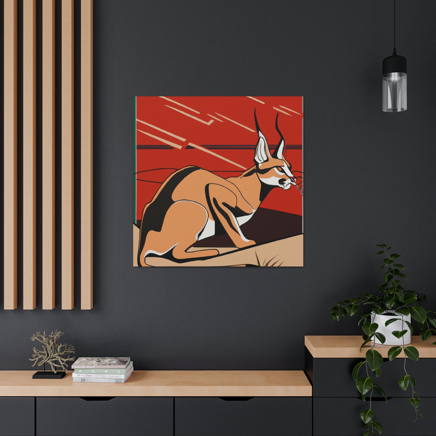 "Caracal's Deco Zenith" - Canvas