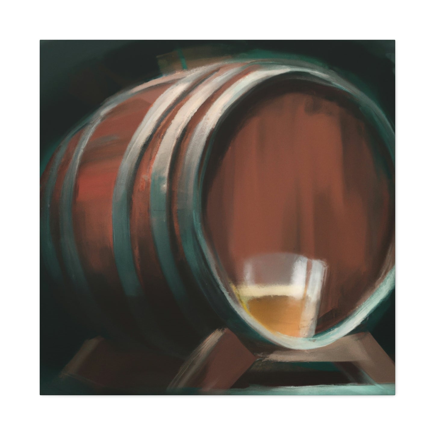 Whiskey in Oak Barrel - Canvas