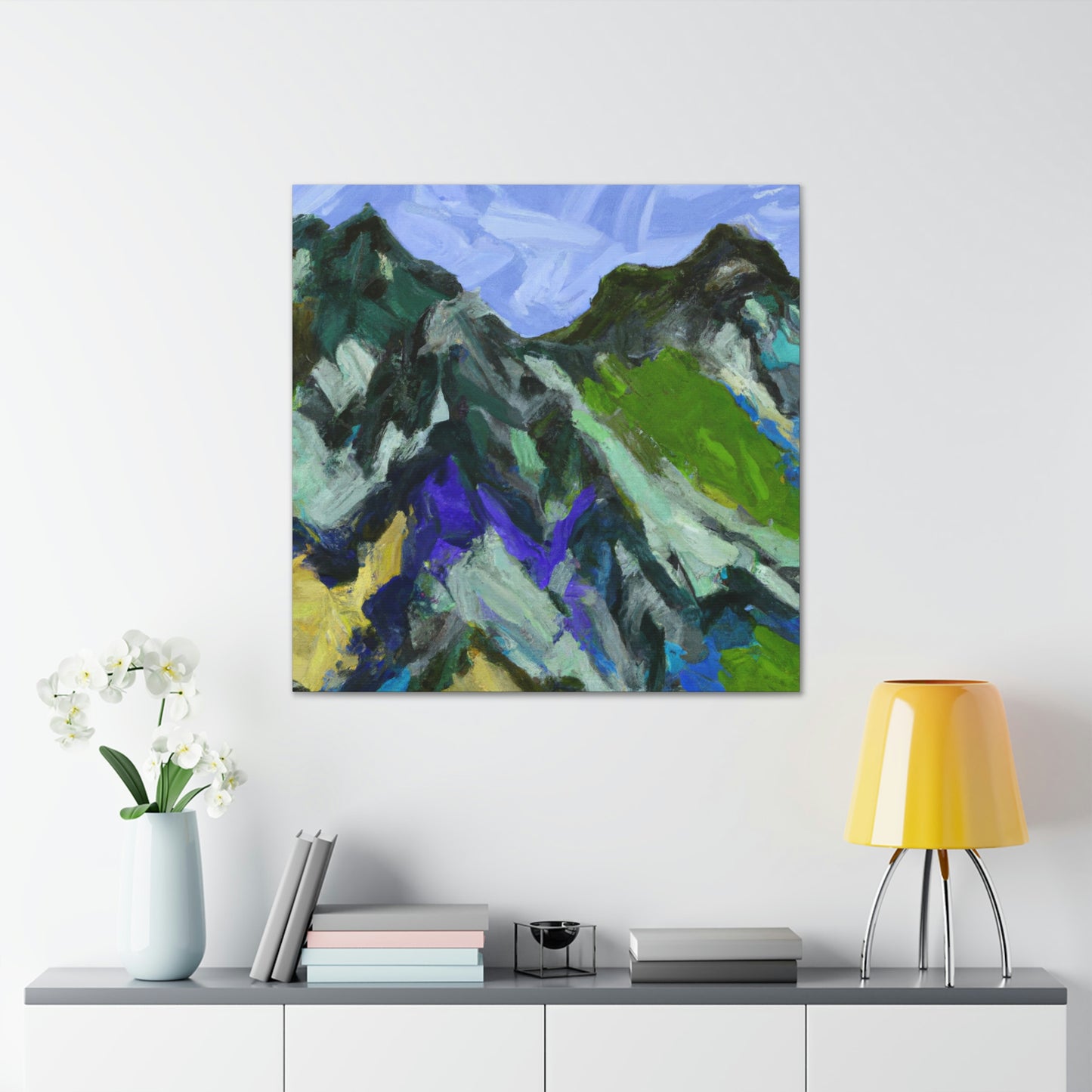 "Mountainous Abstract Vision" - Canvas