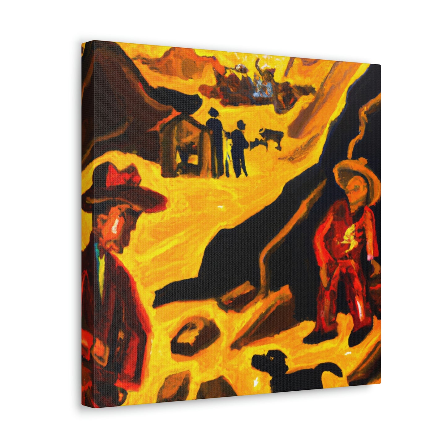 Gold Mine Ablaze - Canvas