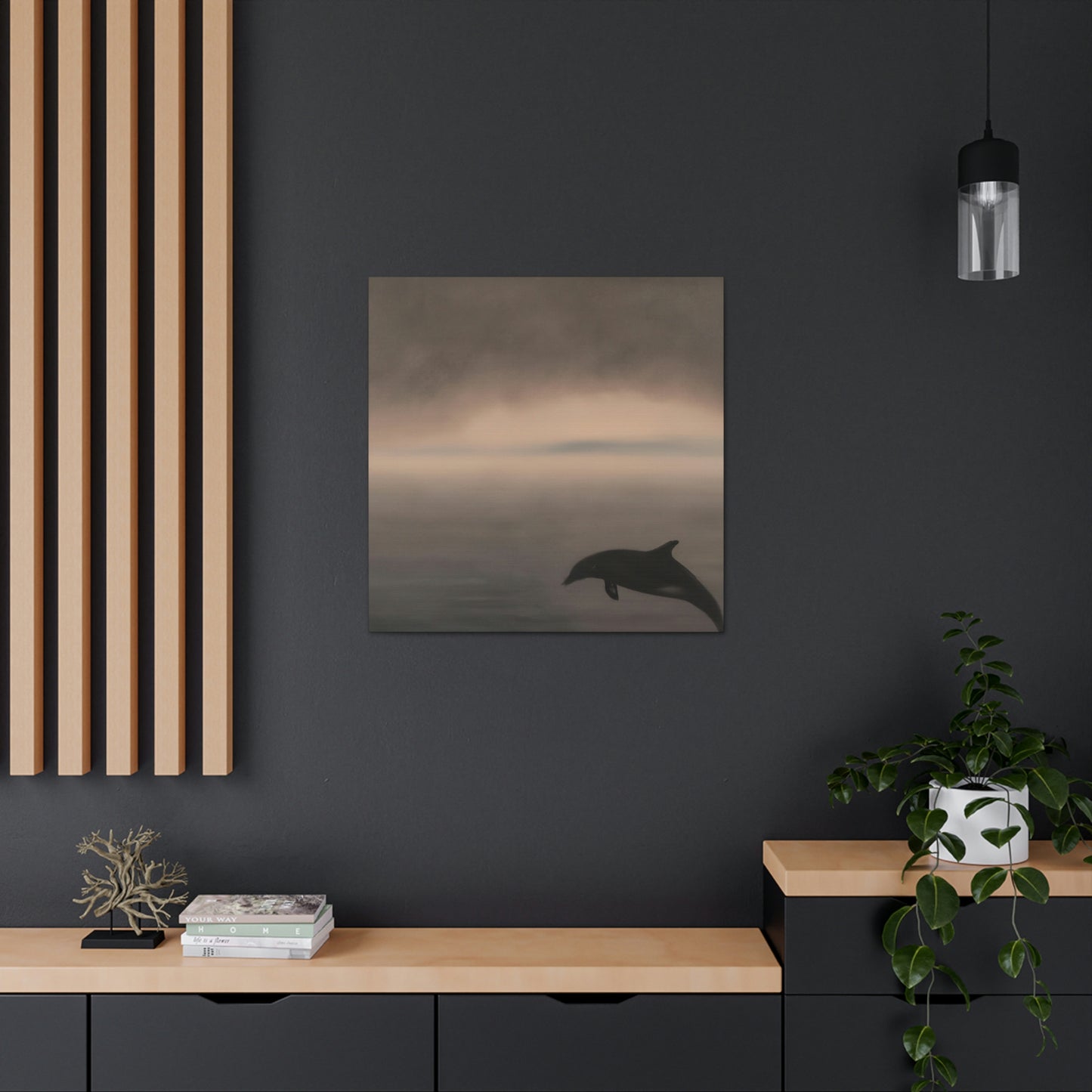 Dolphins in Neoclassicism - Canvas