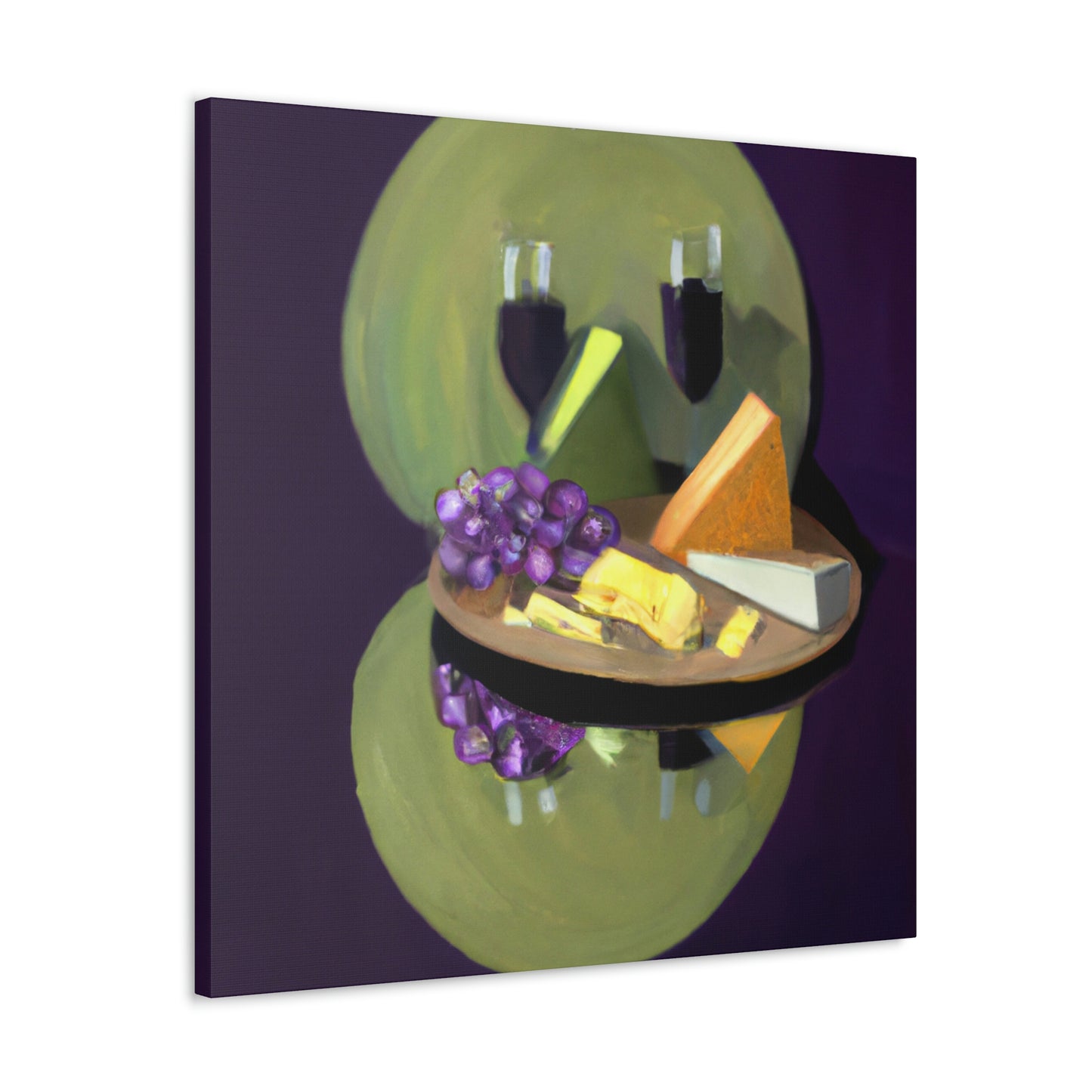 Grapes and Cheese Feast - Canvas