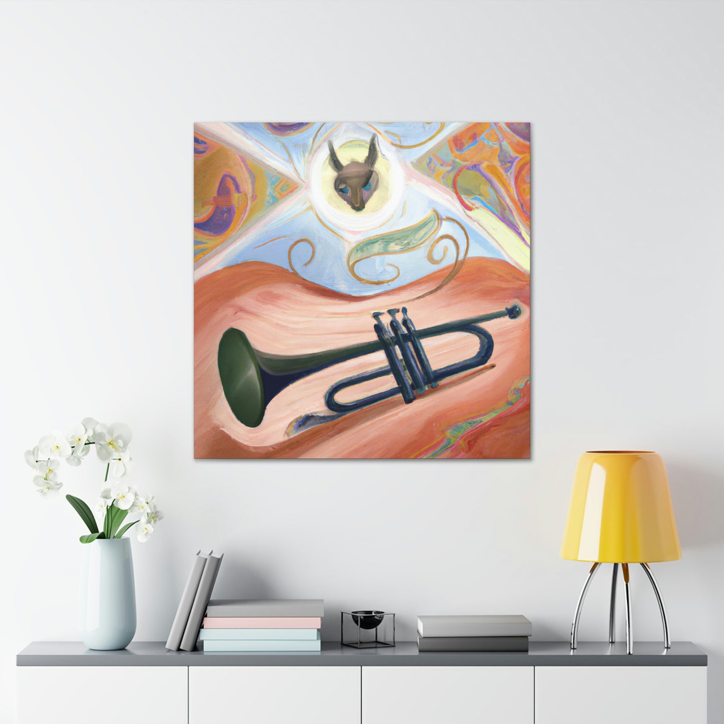 "Harmonious Trumpet Dreaming" - Canvas