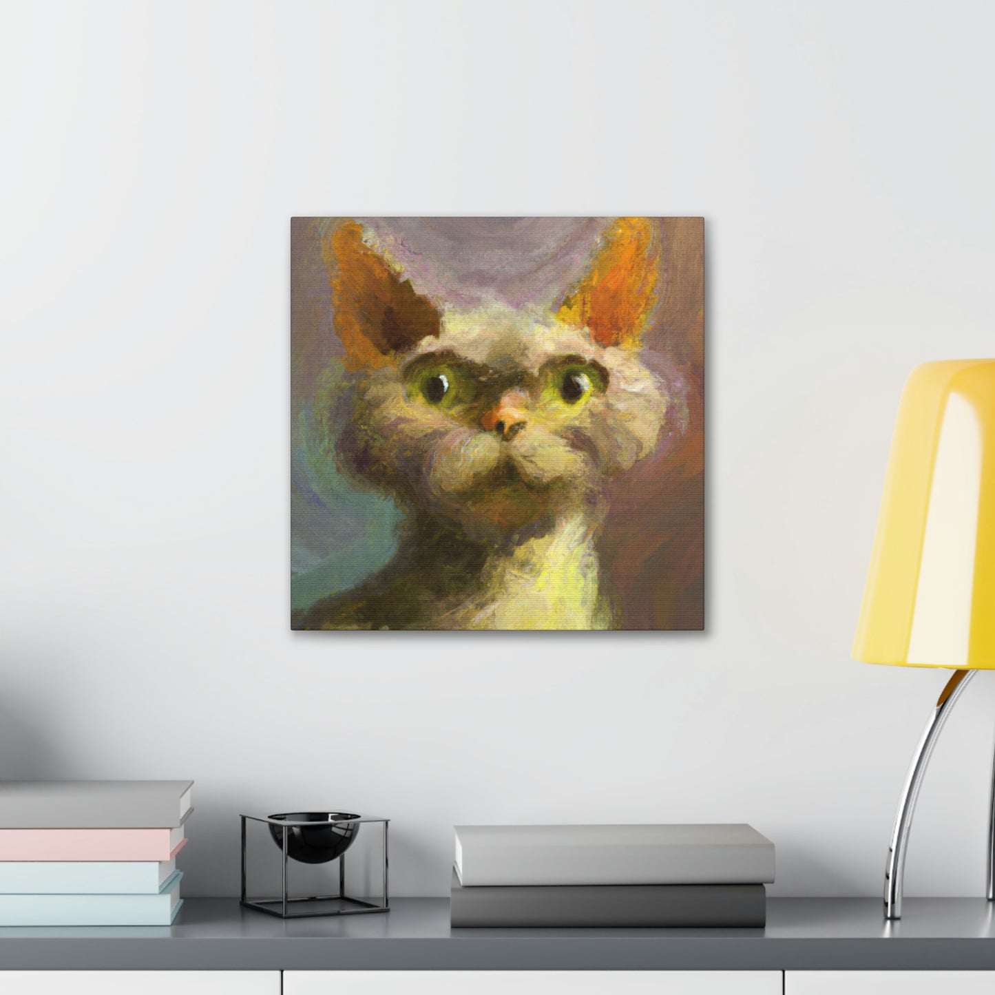 "Devon Rex Majesty" - Canvas