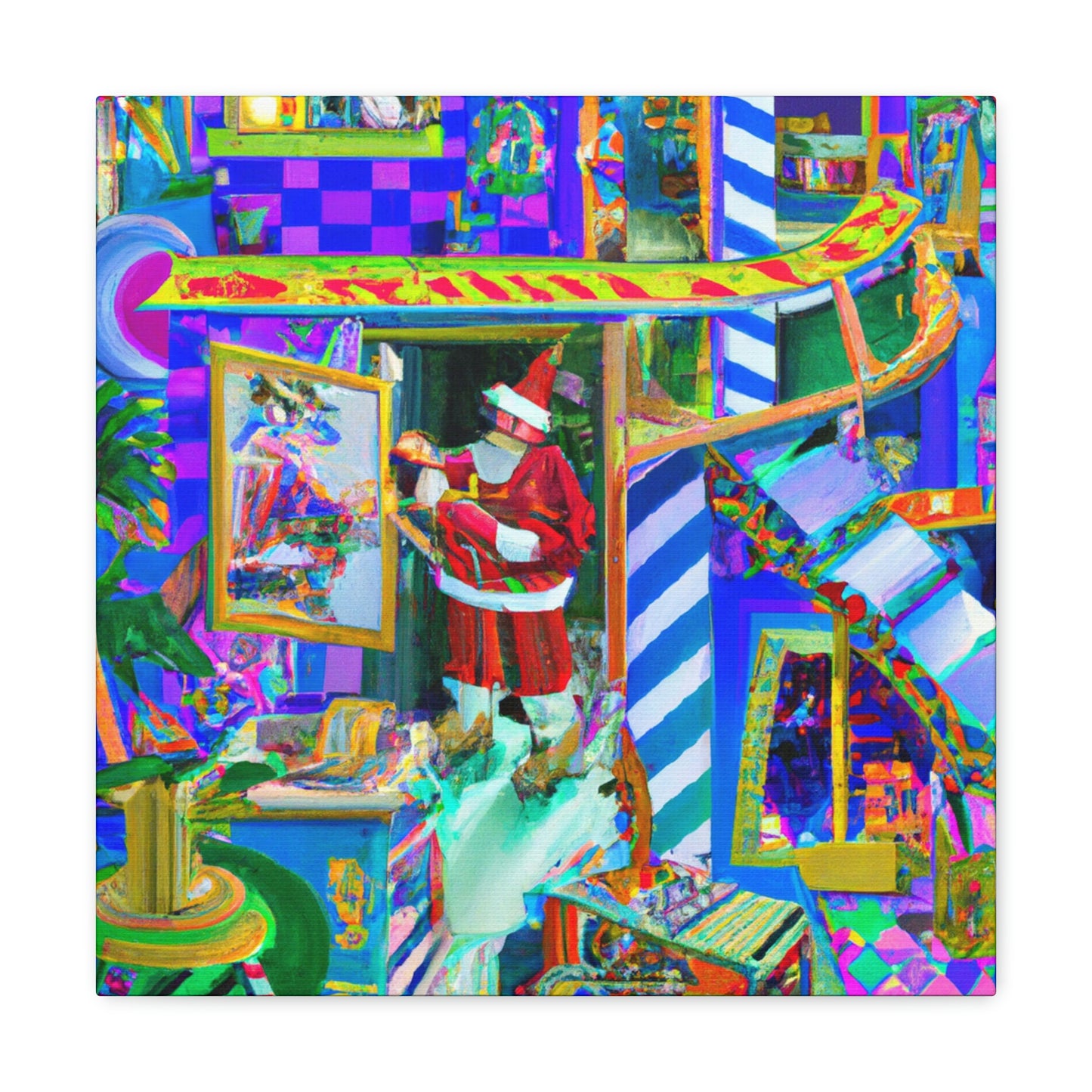 Santa's Magical Workshop - Canvas