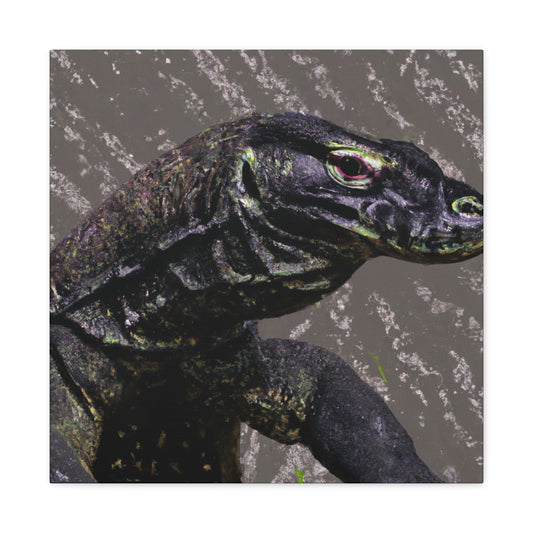 Komodo Dreaming Vividly - Canvas