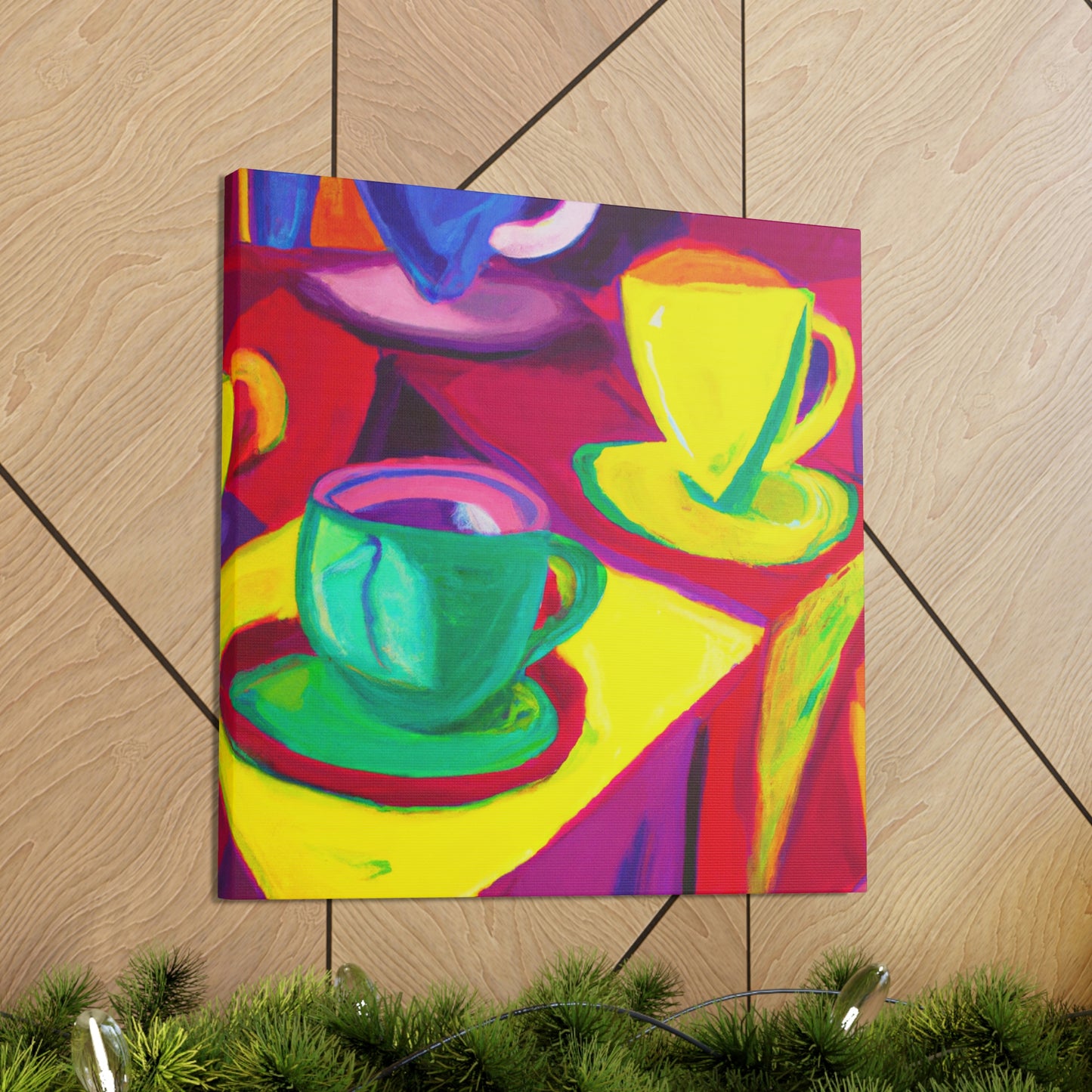 "Teacups in Fauvism" - Canvas