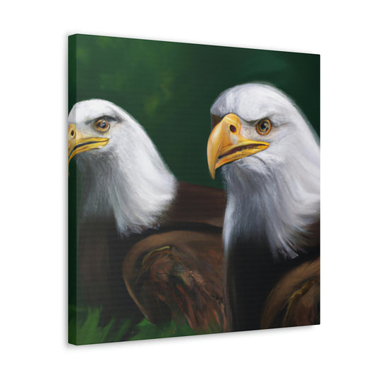 Bald Eagles in Flight - Canvas