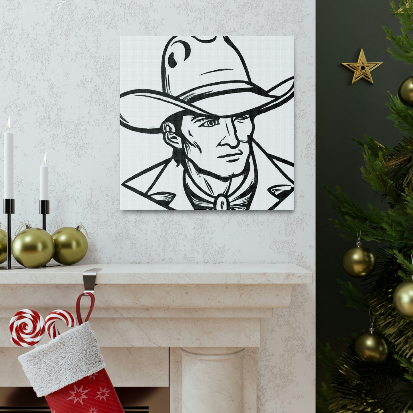 Cowboy Hat Neoclassicism - Canvas