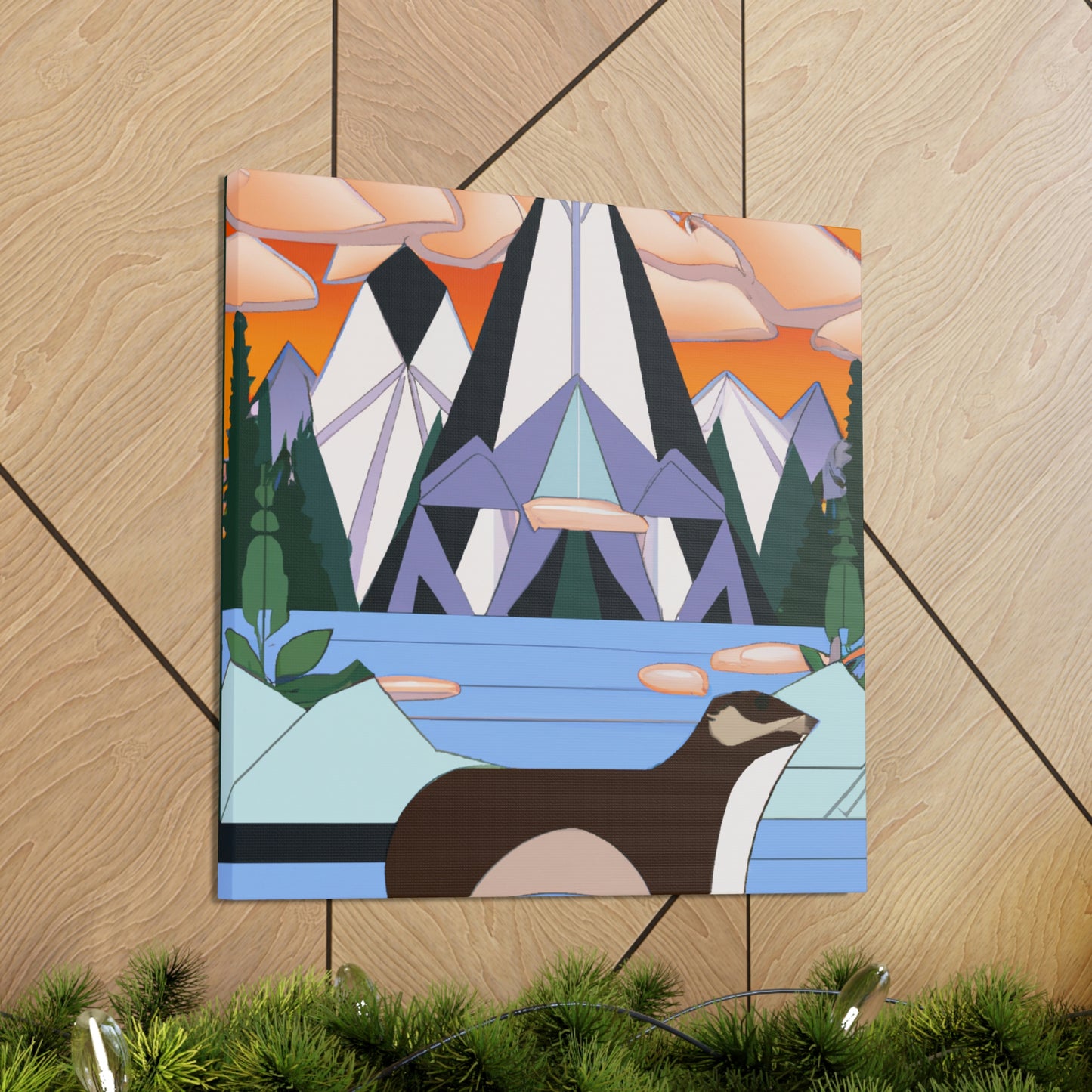 "Otterly Dazzling Deco" - Canvas