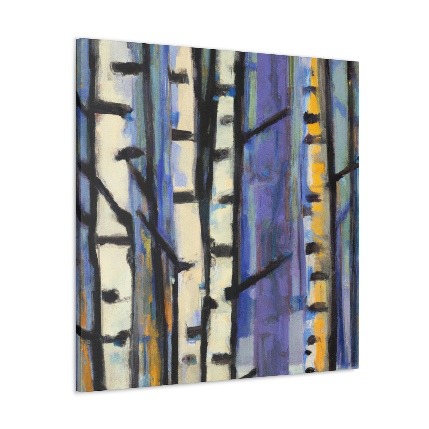 Birch Tree Expressionism - Canvas