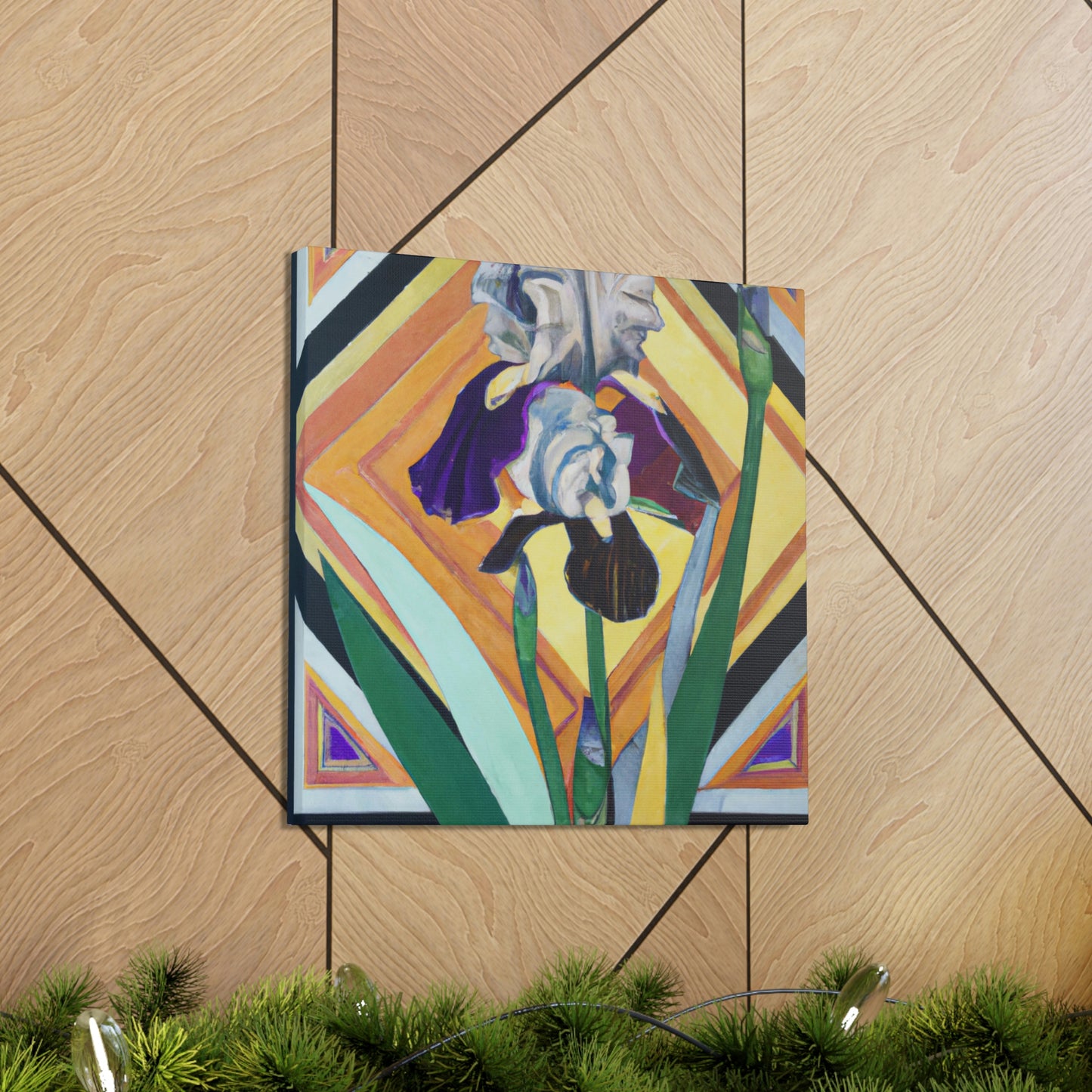 Iris, Glowing Gemstone - Canvas