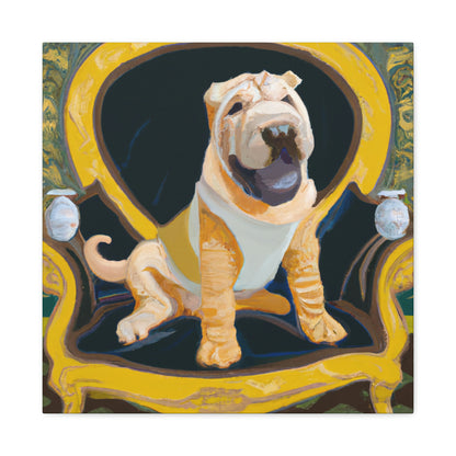 "Shining Shar Pei Splendor" - Canvas