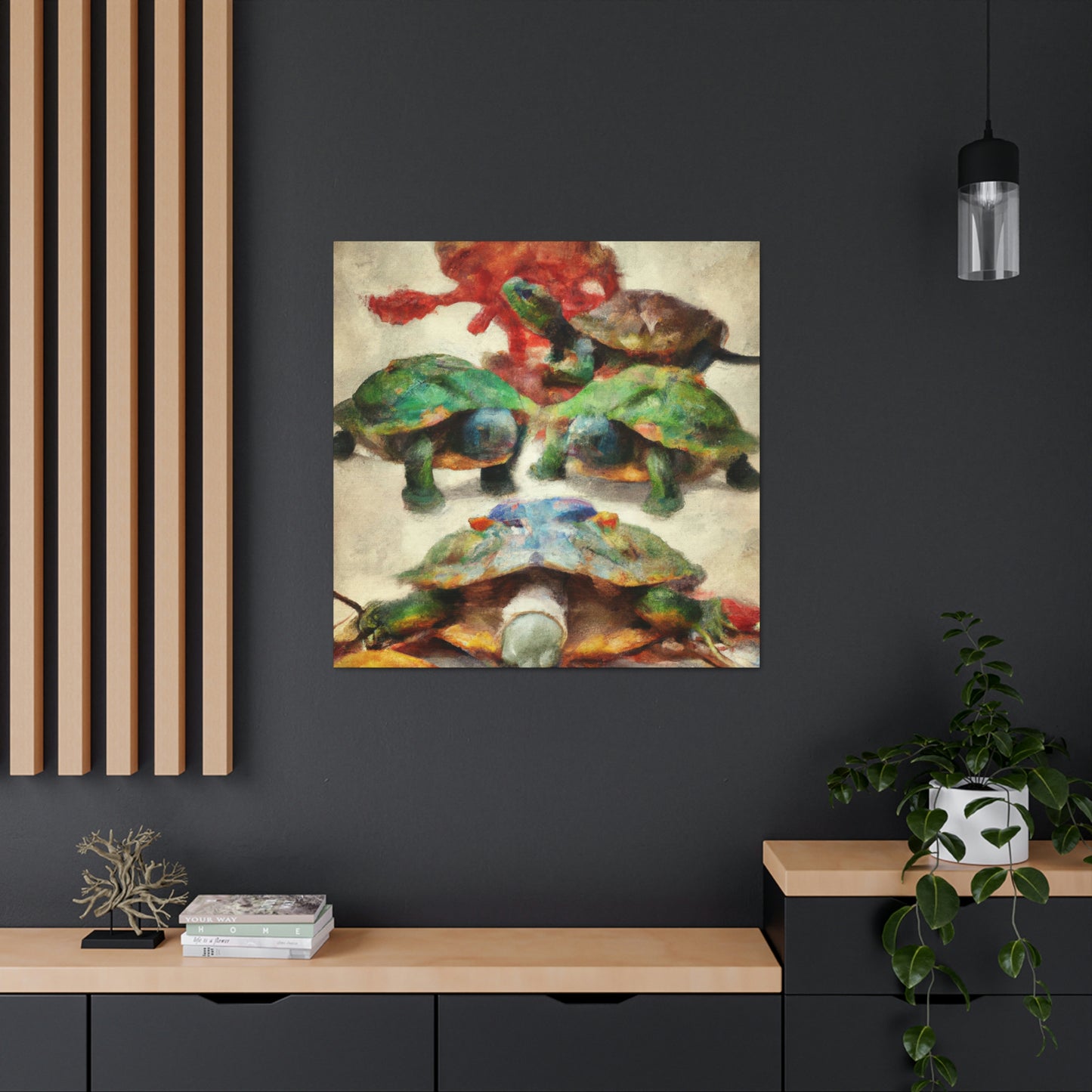 "Turtle on a Quest" - Canvas