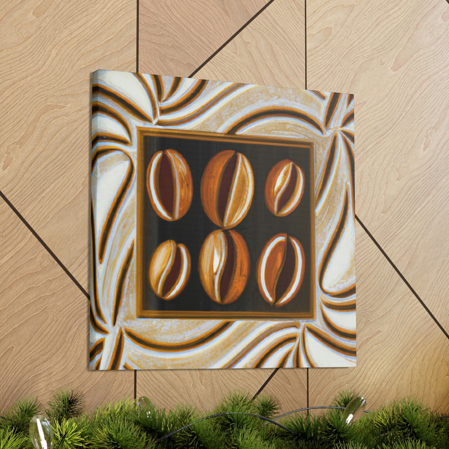 "Coffee Beans Symphony" - Canvas