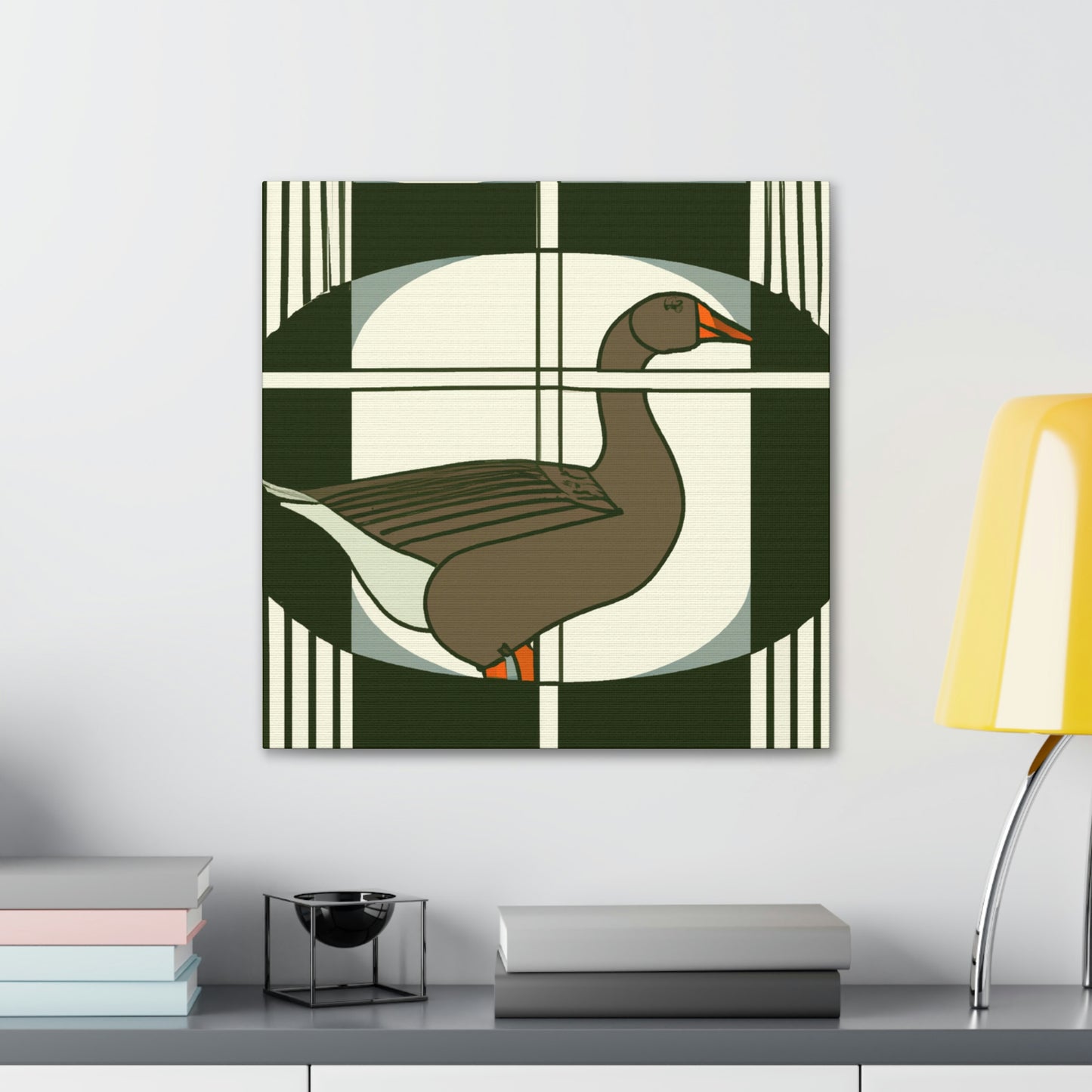 Goose in Deco Style - Canvas