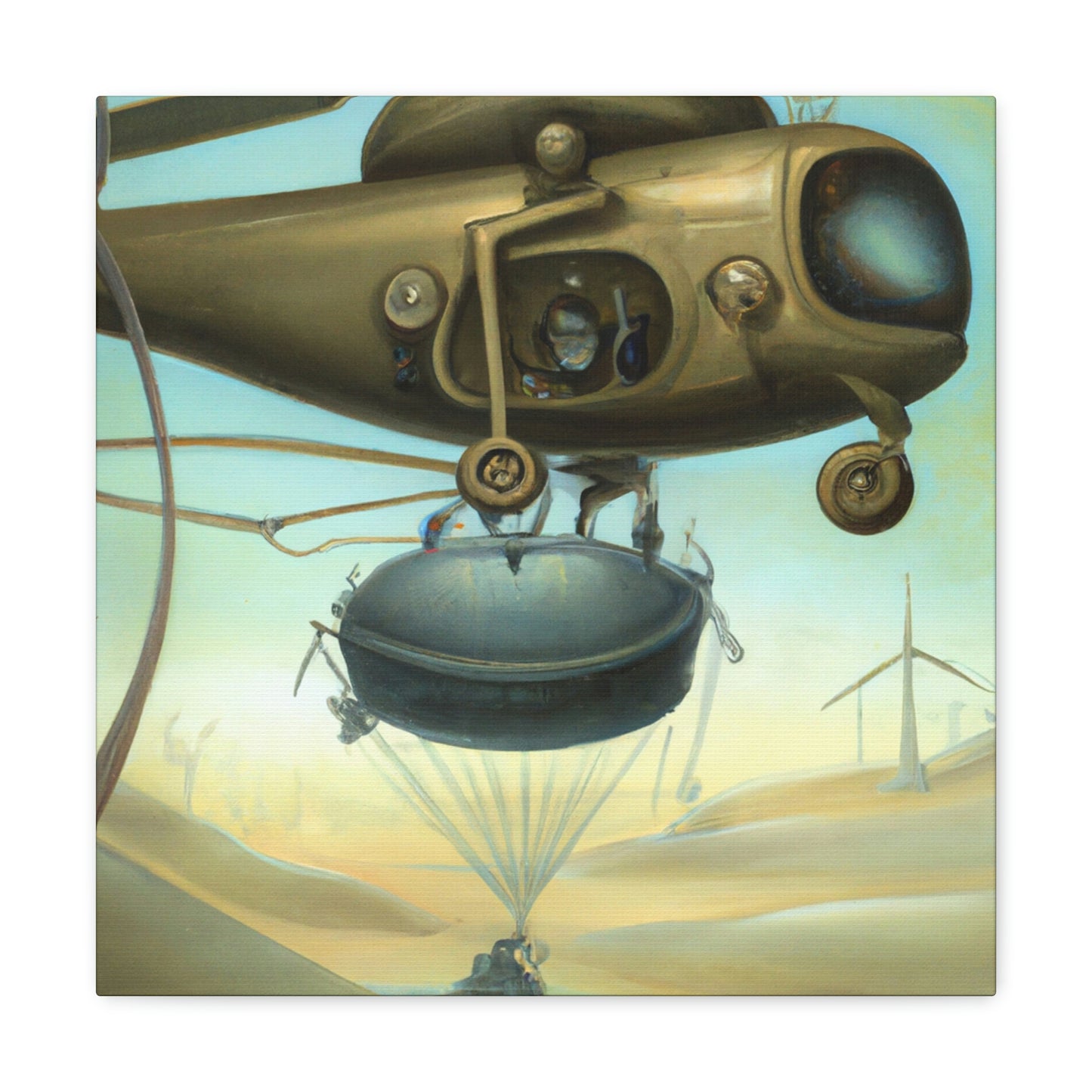 Helicopter in Surrealism - Canvas