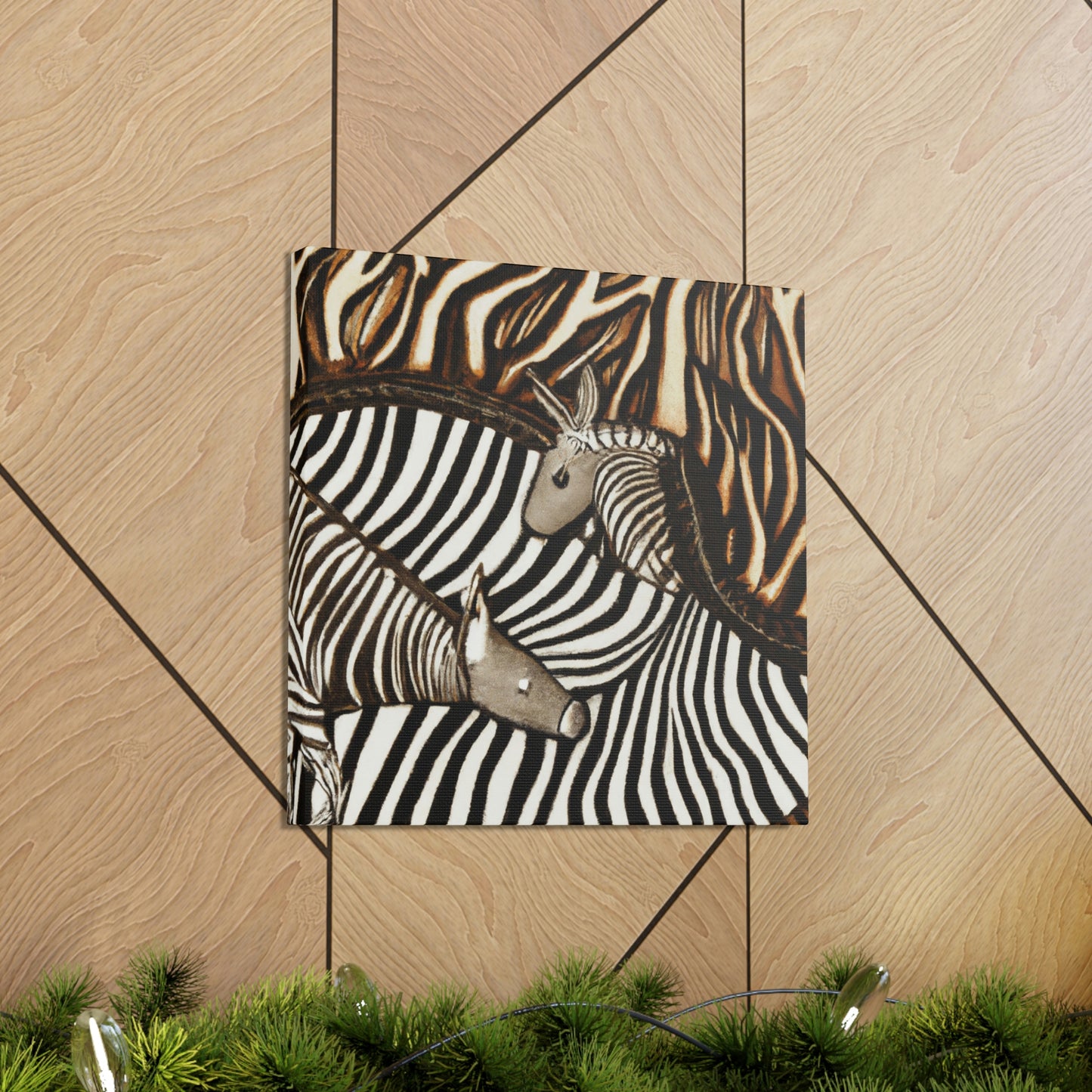 Zebra in Art Deco - Canvas