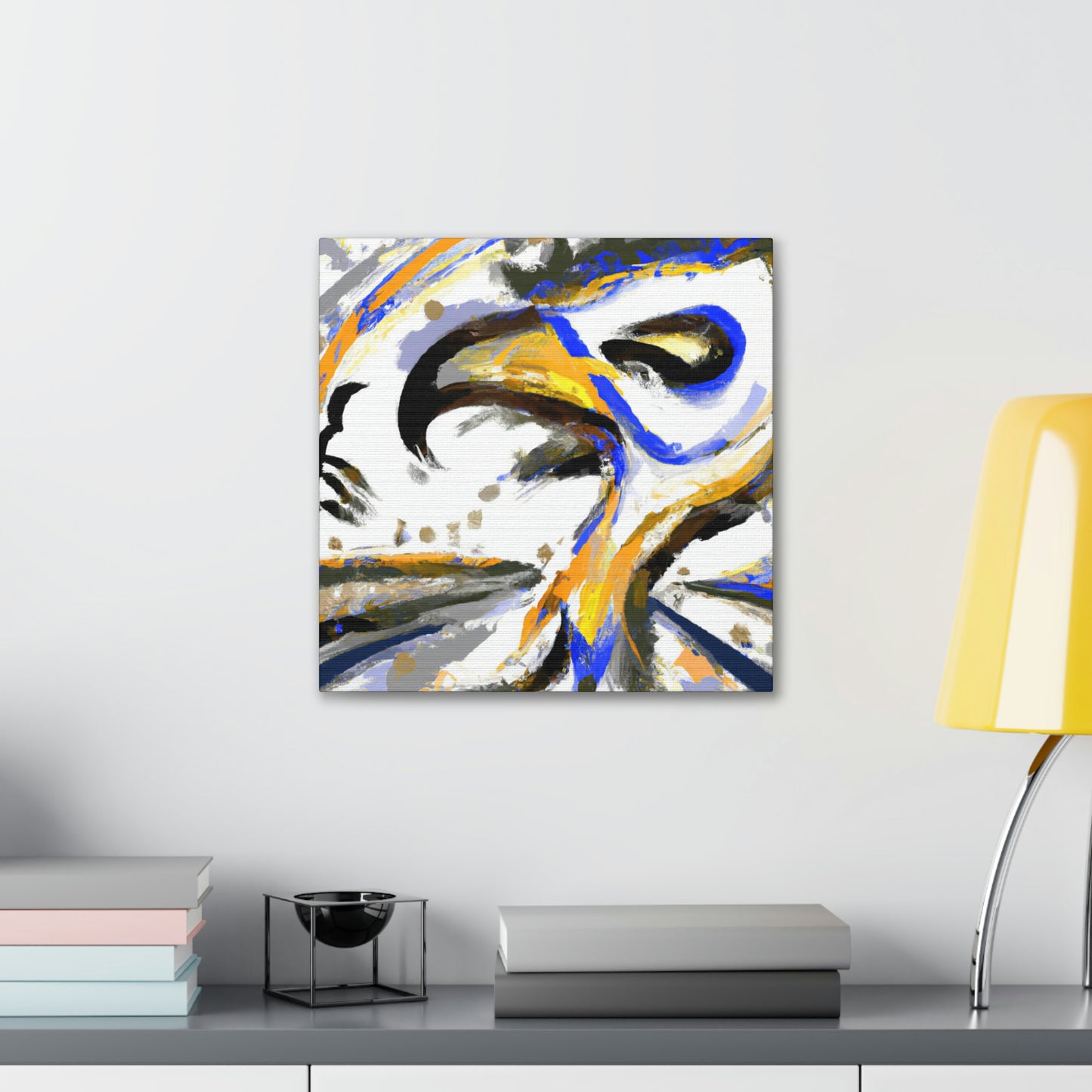 "Hawk in Flight Abstraction" - Canvas