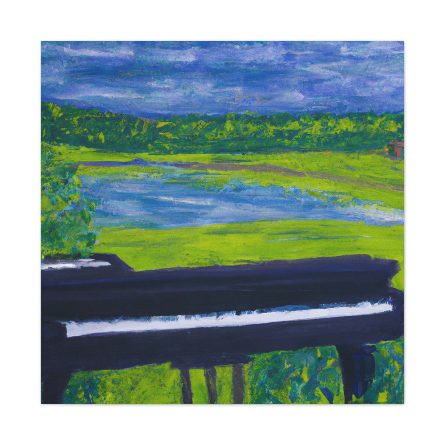 "Fauvist Piano Music" - Canvas